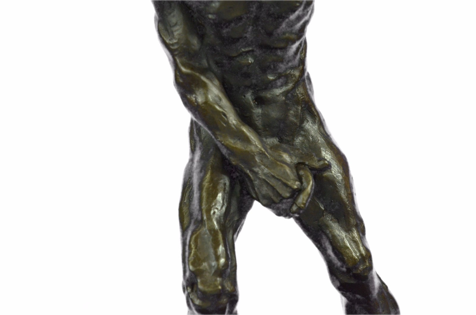 Collector’s Edition “Devil Holding His Manhood” Bronze Sculpture – Erotic Art by Milo