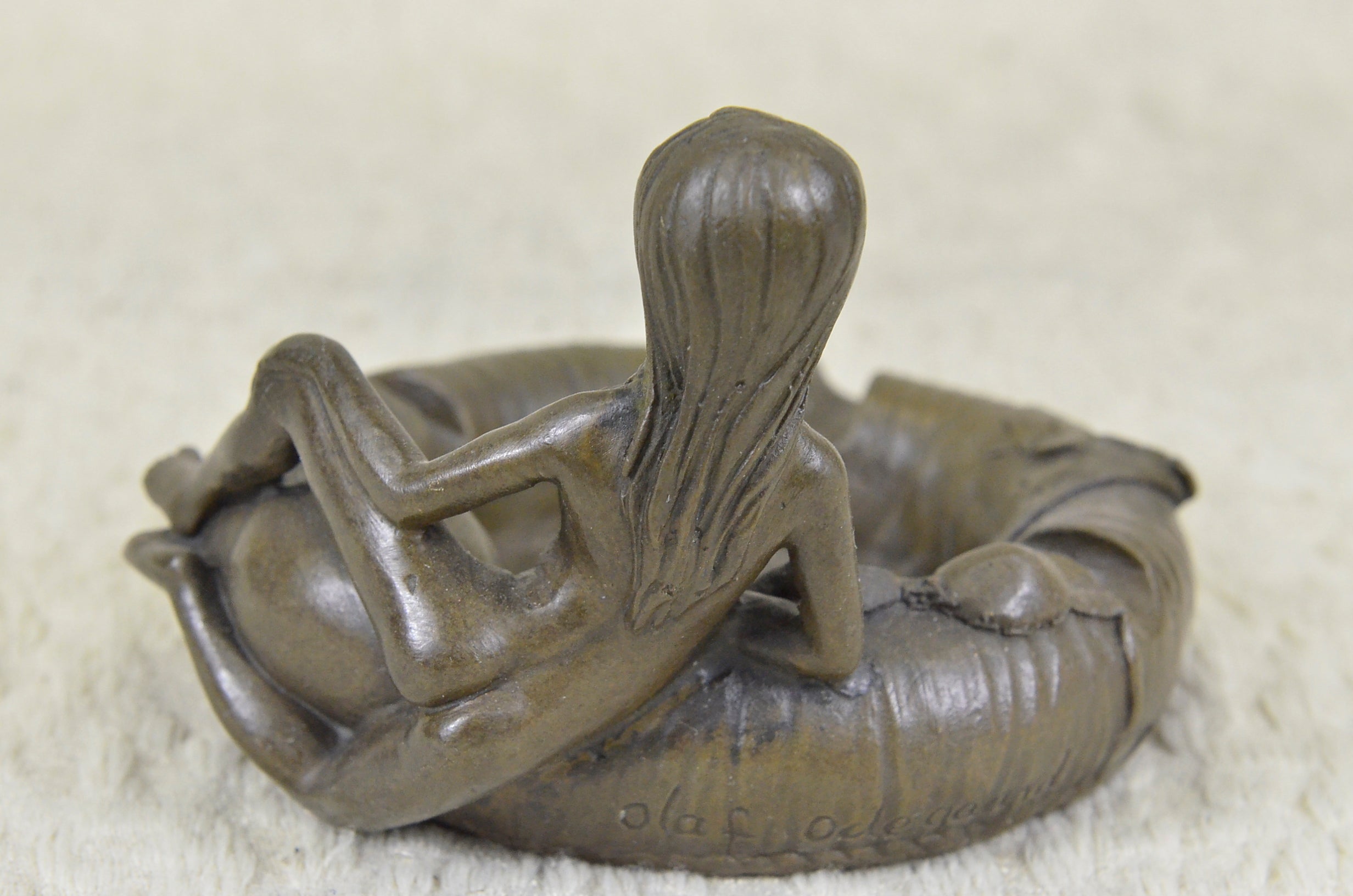 Buy Nude Woman Bronze Sculpture Ashtray – Handcrafted Figural Coin & Key Holder Gift