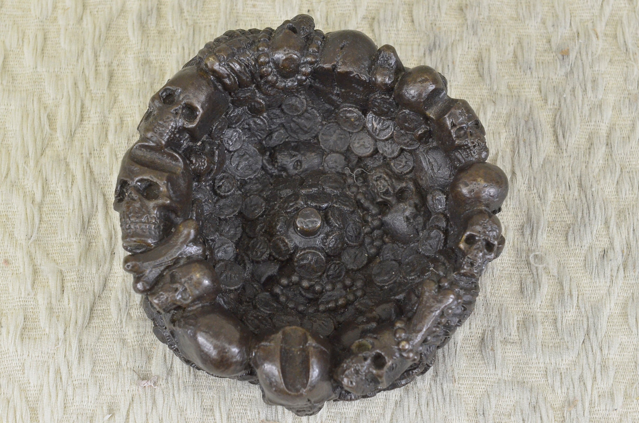 Skull Vanite Unique Ashtray Bronze Sculpture Special Husband Valentine Gift Sale