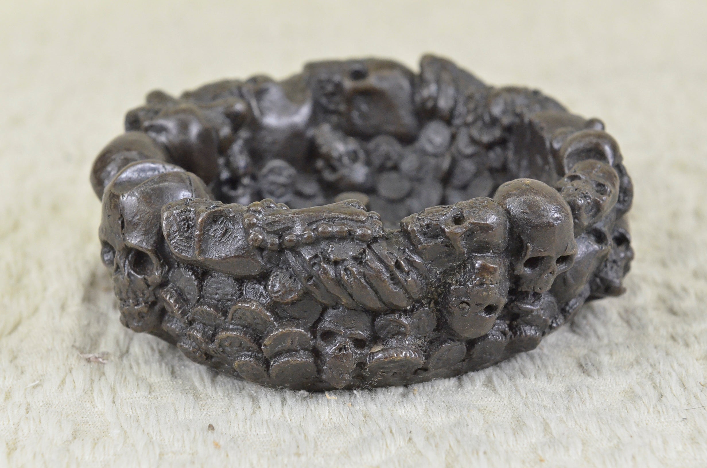 Skull Vanite Unique Ashtray Bronze Sculpture Special Husband Valentine Gift Sale