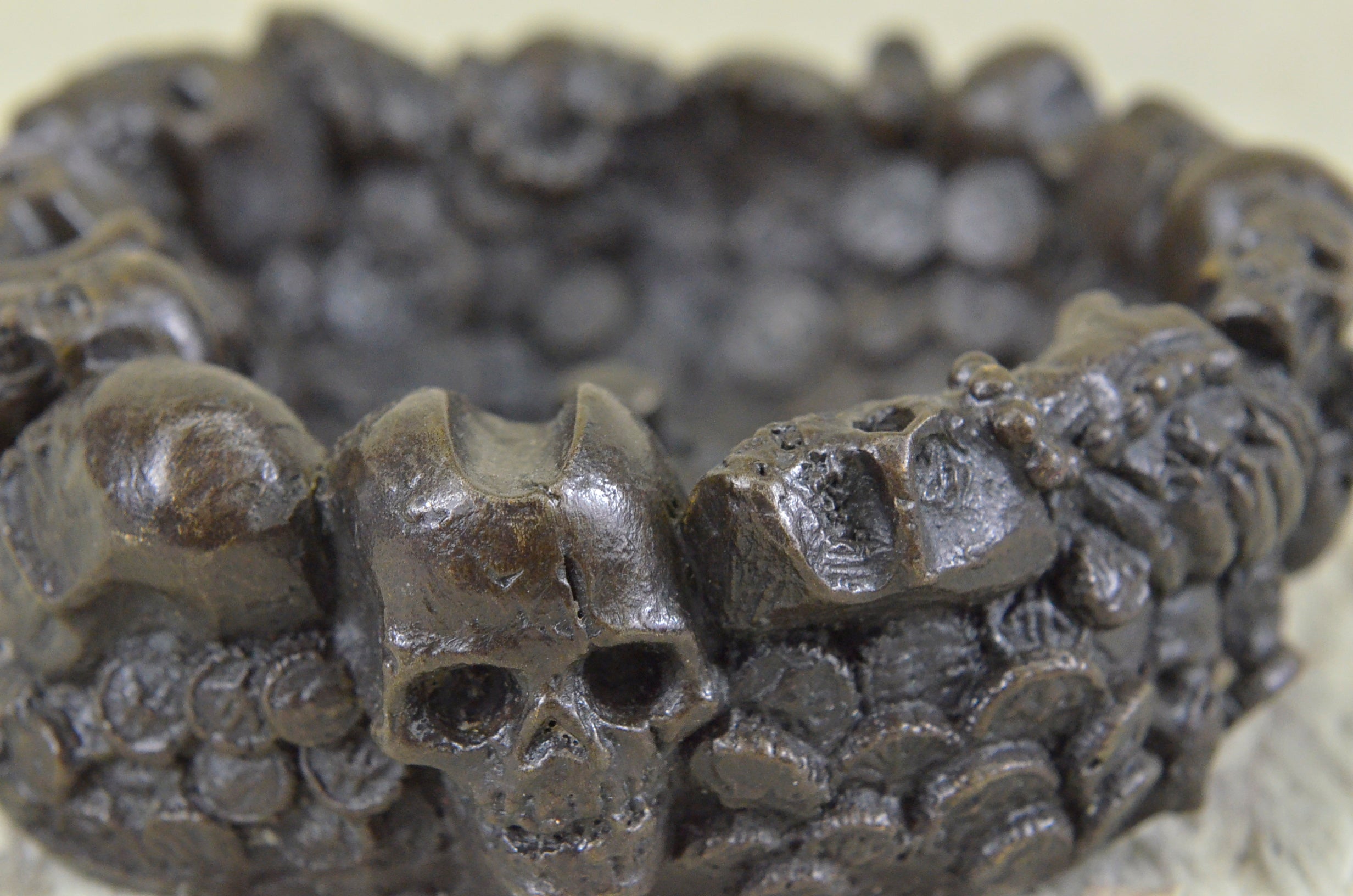 Skull Vanite Unique Ashtray Bronze Sculpture Special Husband Valentine Gift Sale