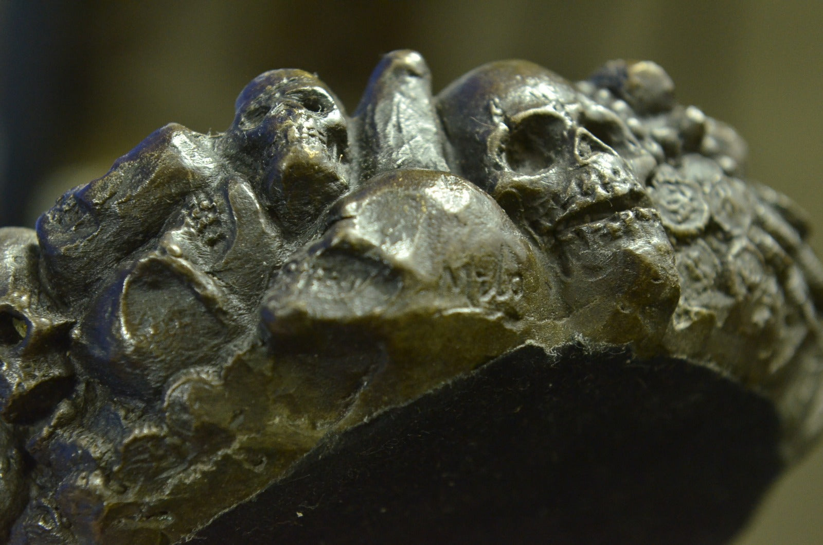Skull Vanite Unique Ashtray Bronze Sculpture Special Husband Valentine Gift Sale