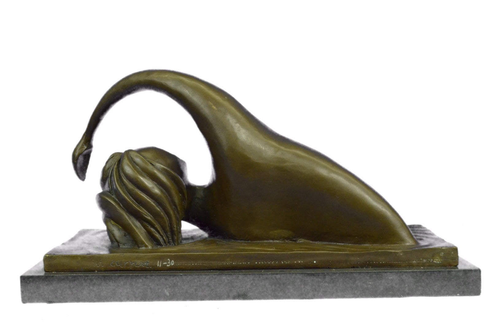 Handmade Limited Edition 11/30 Abstract Female Bronze Sculpture Figurine Ef