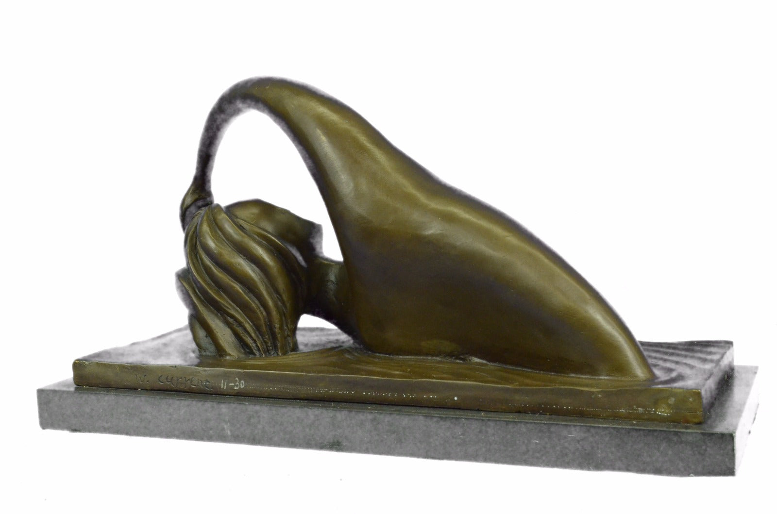 Handmade Limited Edition 11/30 Abstract Female Bronze Sculpture Figurine Ef