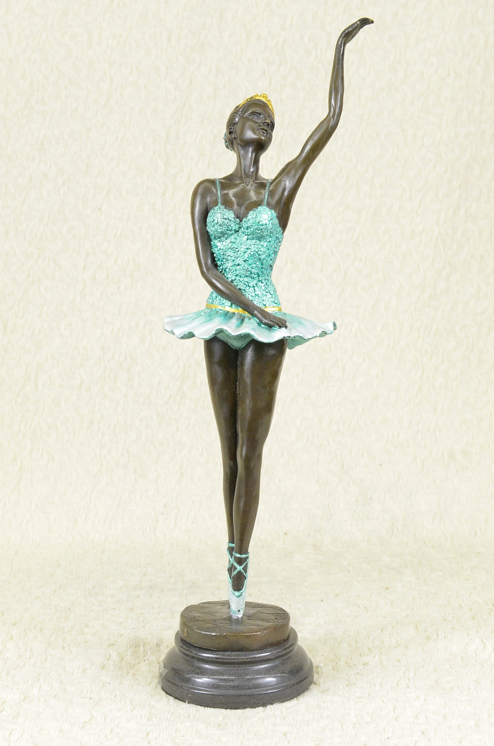 The Little Fourteen Year Old Dancer Bronze Ballerina Sculpture, Signed: Milo