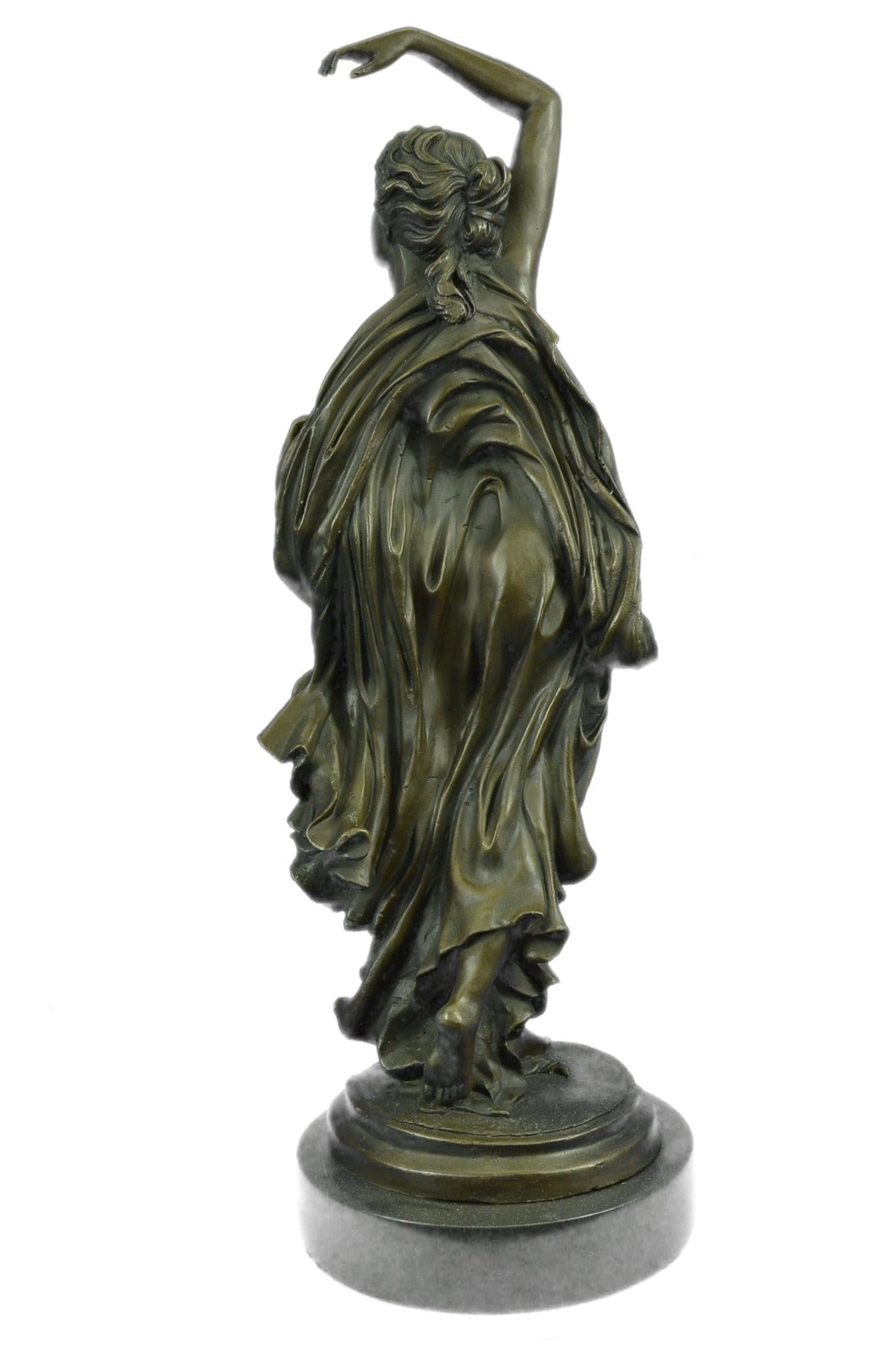 Sensual Modest Nude Girl Figure Athlete Bronze Marble Statue Art Sculpture Large