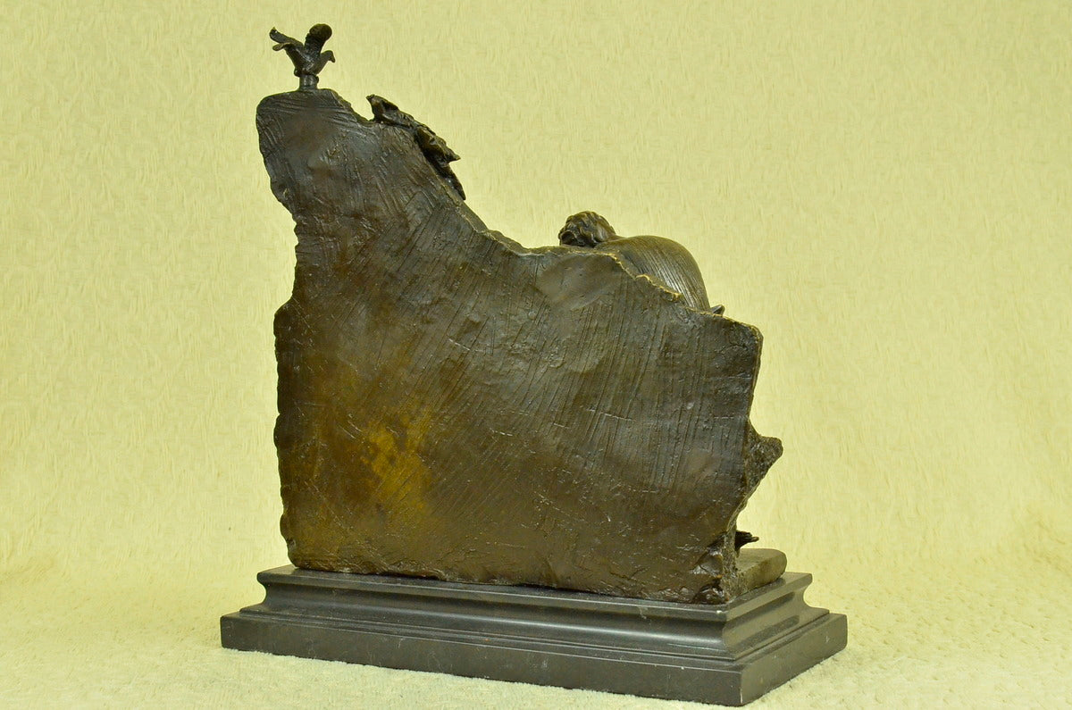 ROMANTIC COUPLE LOVE ROMANCE Handcrafted Art Bronze Sculpture Statue Figurine