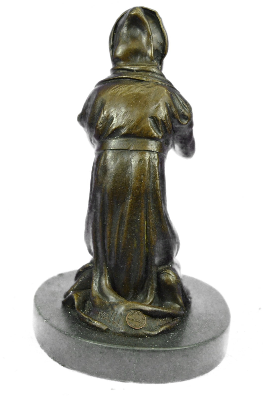 Handcrafted bronze sculpture SALE Marble Praying Mary Virgin Mother Blessed