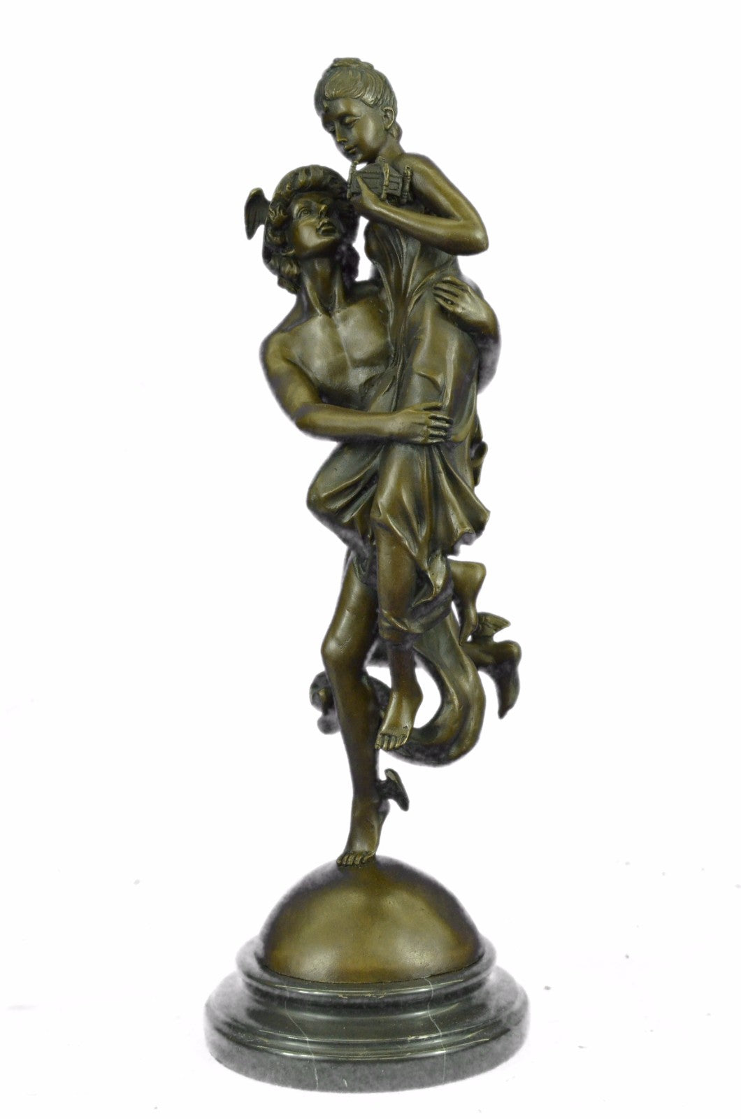 Art Deco Mythical Fantasy Fling Mercury Hotcast Bronze Masterpiece Figurine Fig
