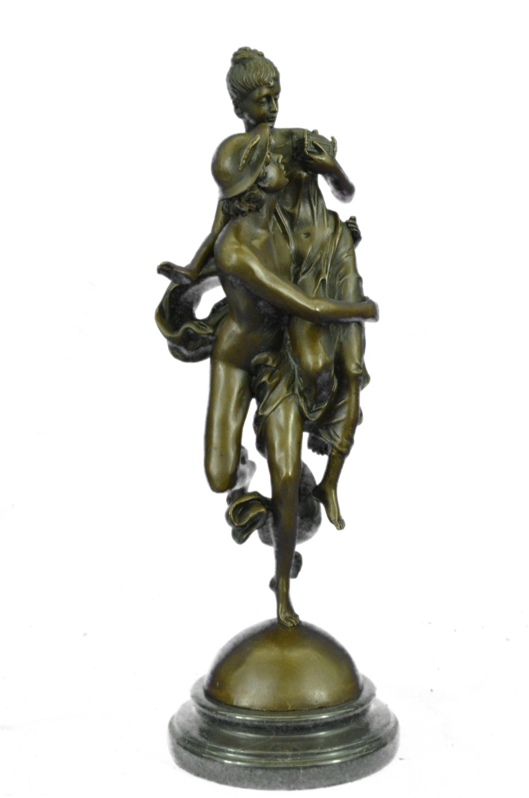 Art Deco Mythical Fantasy Fling Mercury Hotcast Bronze Masterpiece Figurine Fig