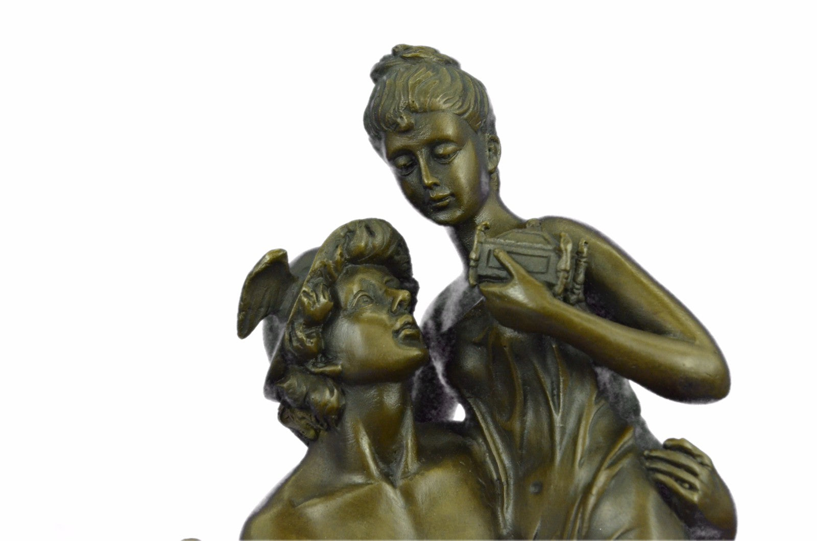 Art Deco Mythical Fantasy Fling Mercury Hotcast Bronze Masterpiece Figurine Fig