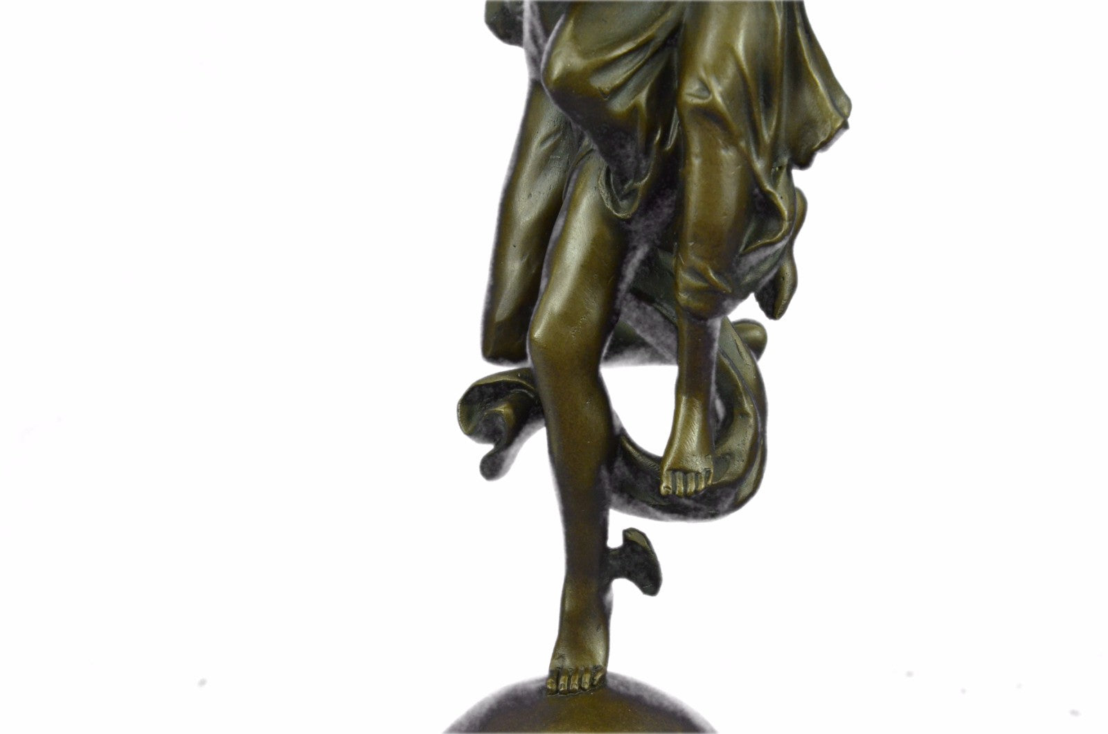 Art Deco Mythical Fantasy Fling Mercury Hotcast Bronze Masterpiece Figurine Fig