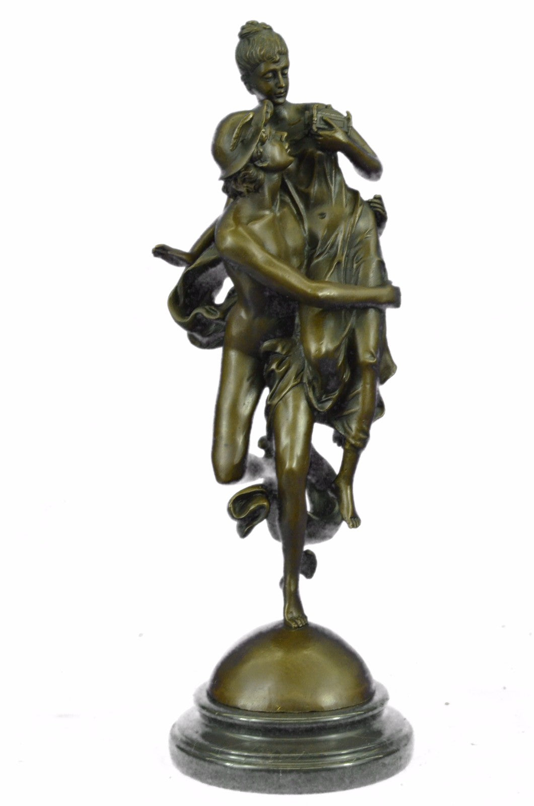 Art Deco Mythical Fantasy Fling Mercury Hotcast Bronze Masterpiece Figurine Fig