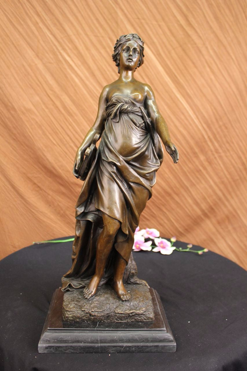 Handcrafted bronze sculpture SALE Moreau A. By Life Of Creation Nude Semi *