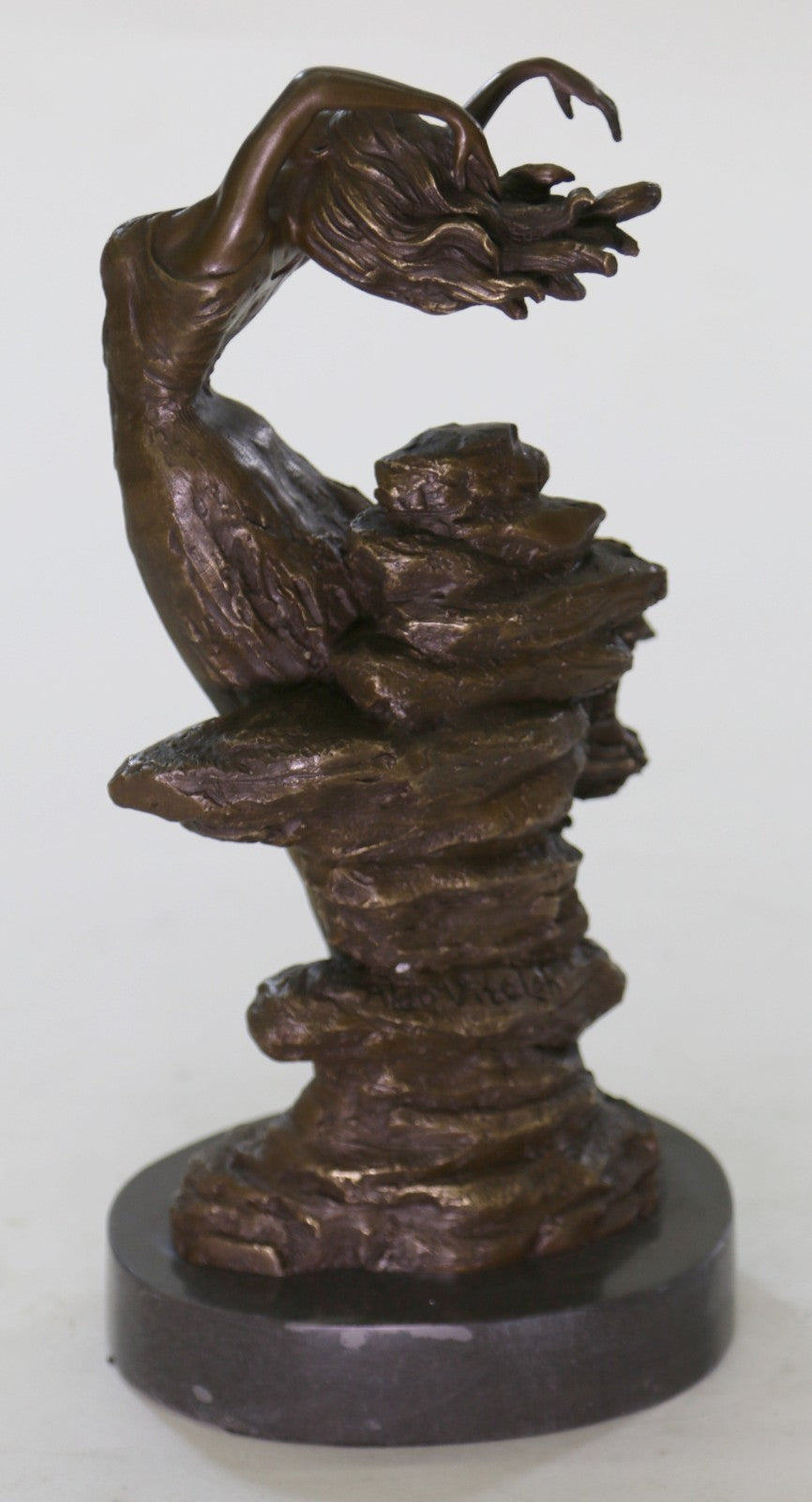 Bronze Statue Sensual Mermaid Sea Goddess Woman Art Deco Nude Figurine Sculpture