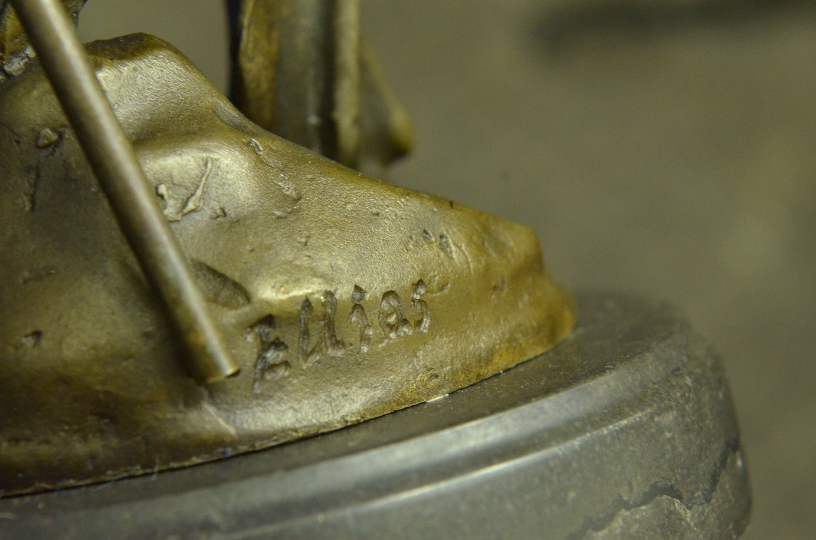 Bronze Marble Statue Roman Military Warrior War Sparton Art Deco Sculpture Piece