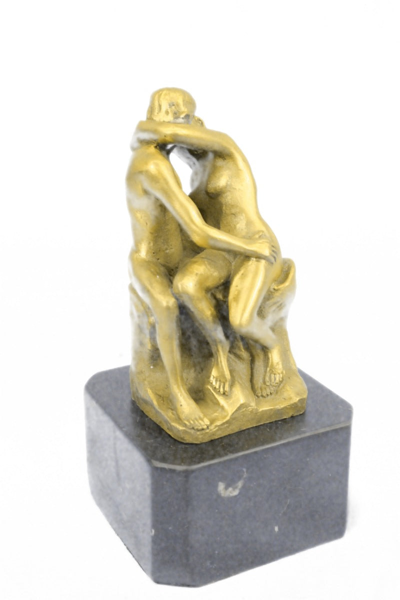 The Kiss by Rodin Solid Bronze Collectible Sculpture Handmade Statue - Gift