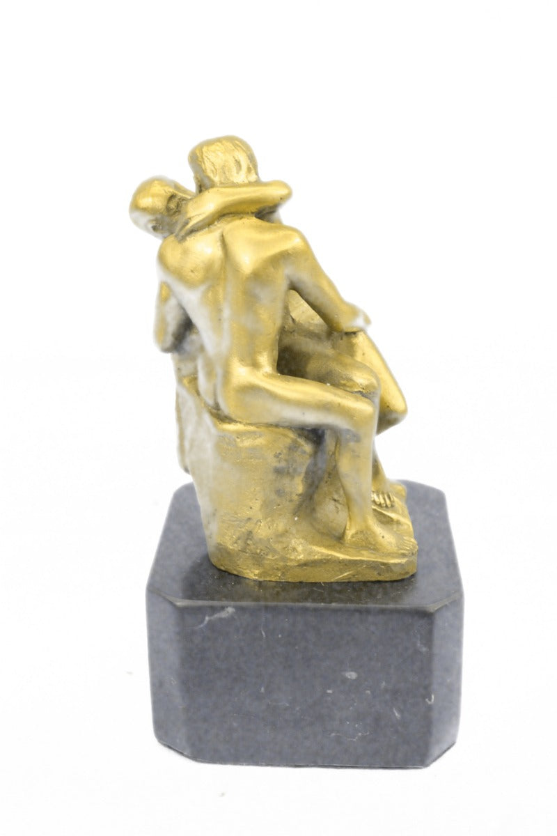 The Kiss by Rodin Solid Bronze Collectible Sculpture Handmade Statue - Gift