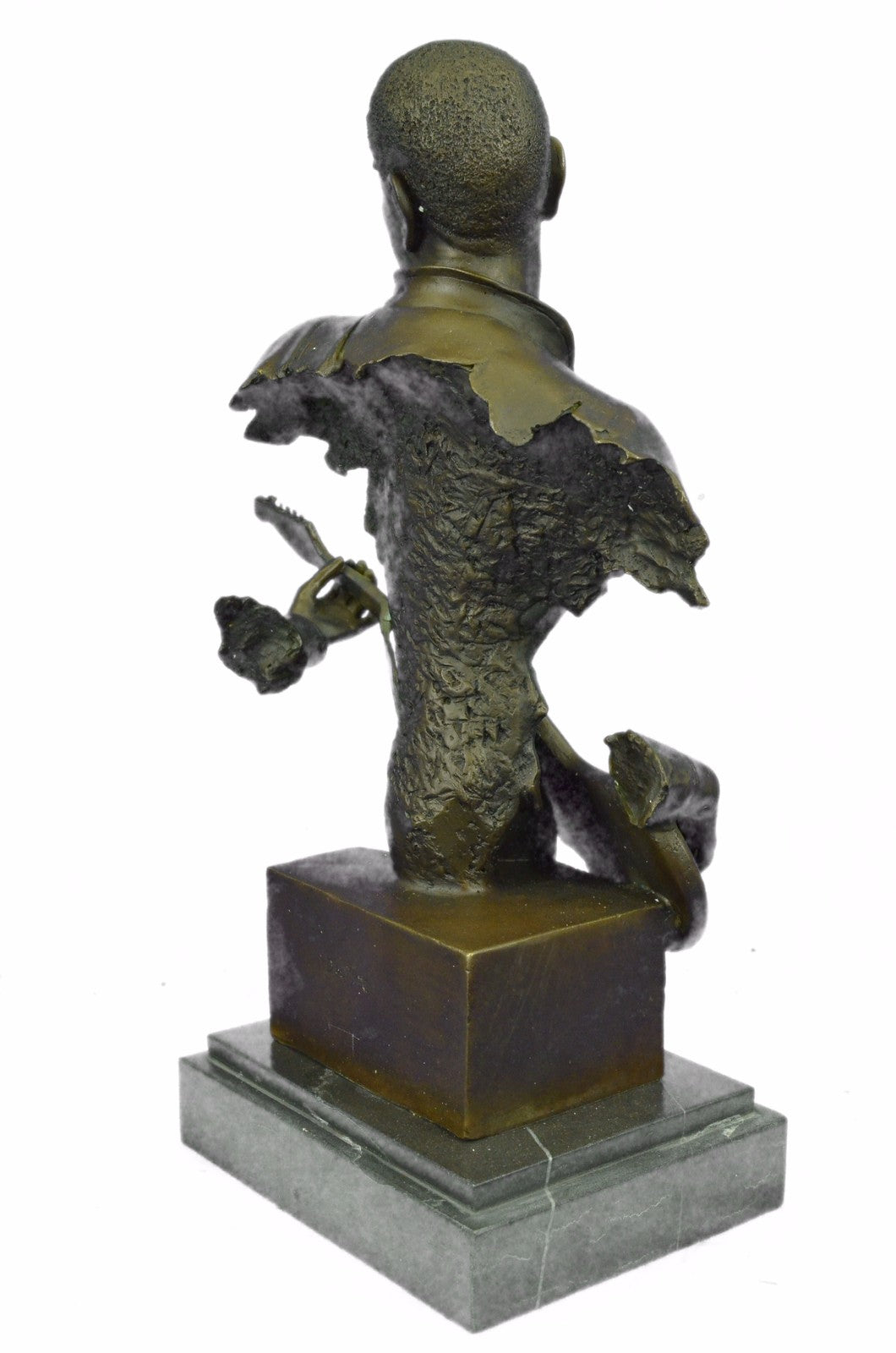 Bronze Sculpture Handcrafted Musician Music Guitar Player Hot Cast Marble Figuri