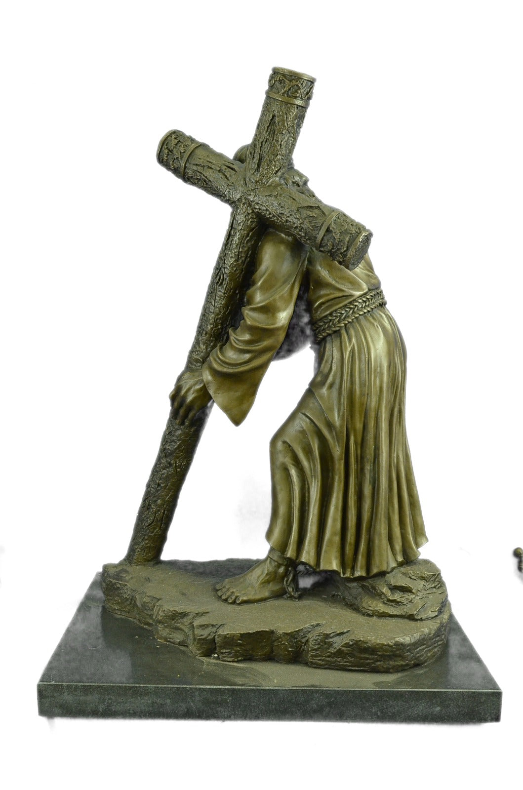 100% Solid Bronze Jesus Christ Church Home Decoration Sculpture Figurine Figure