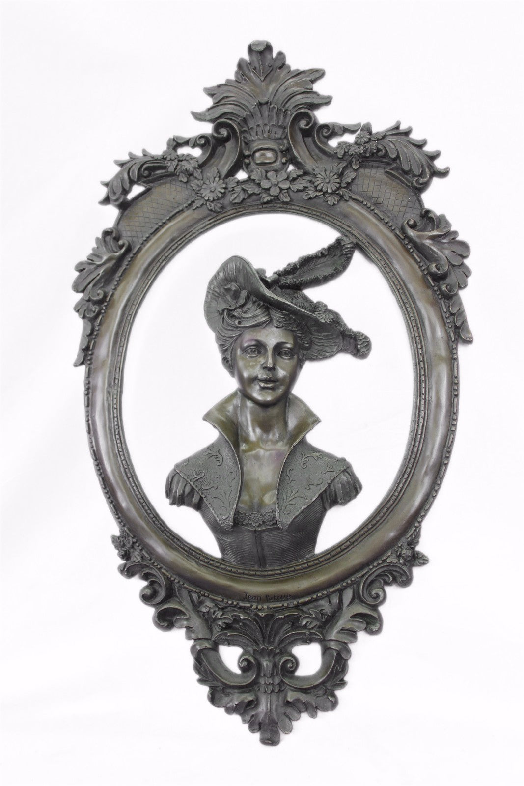 A Michelangelo Tribute Bas Relief Sexy Maiden Bronze Sculpture Figurine Sale