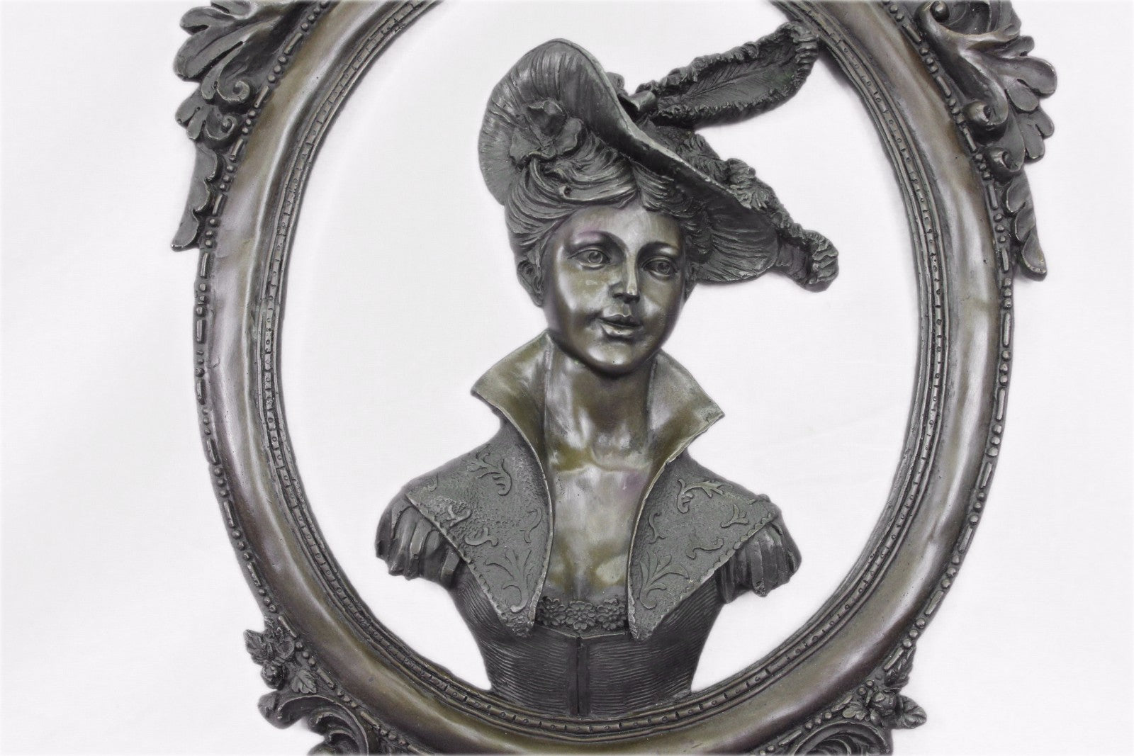 A Michelangelo Tribute Bas Relief Sexy Maiden Bronze Sculpture Figurine Sale