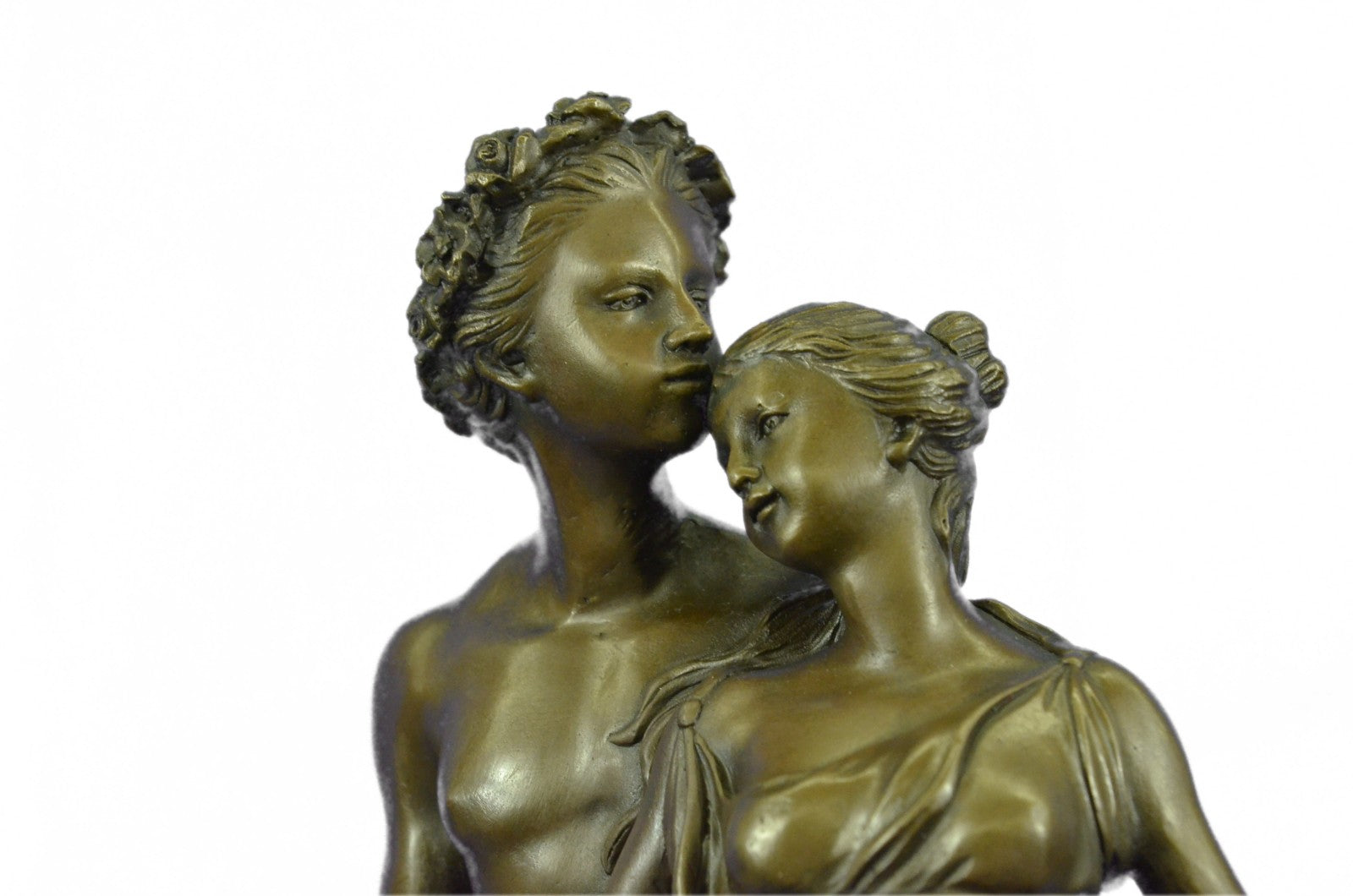 Christmas Perfect Gift Handcrafted Detailed Couple Bronze Sculpture Figurine