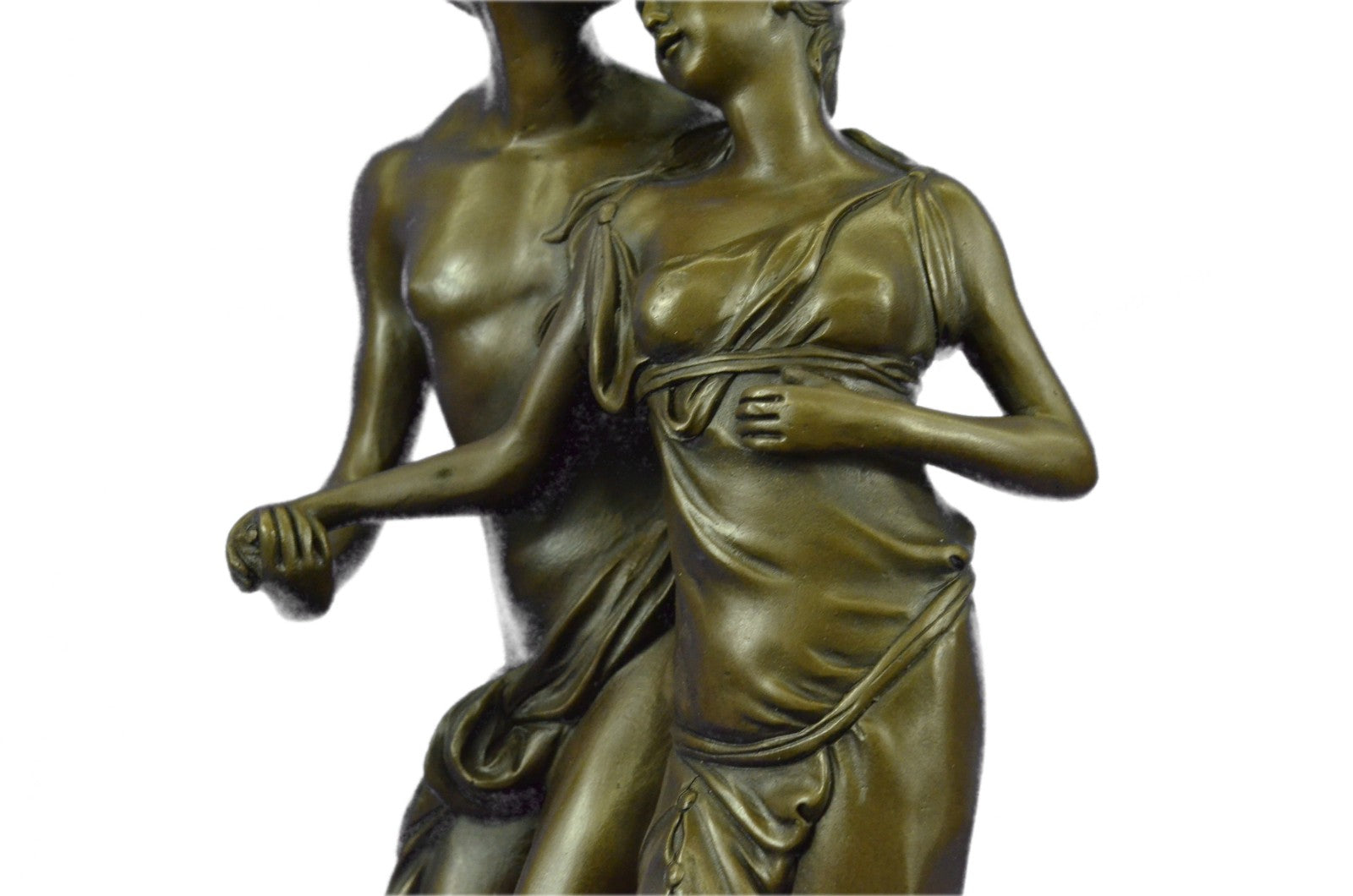 Christmas Perfect Gift Handcrafted Detailed Couple Bronze Sculpture Figurine