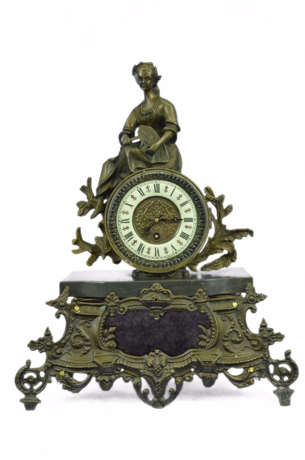 Magnificent Prize Winning Ormolu/Bronze Clock By "Moreau " French Artist Statue