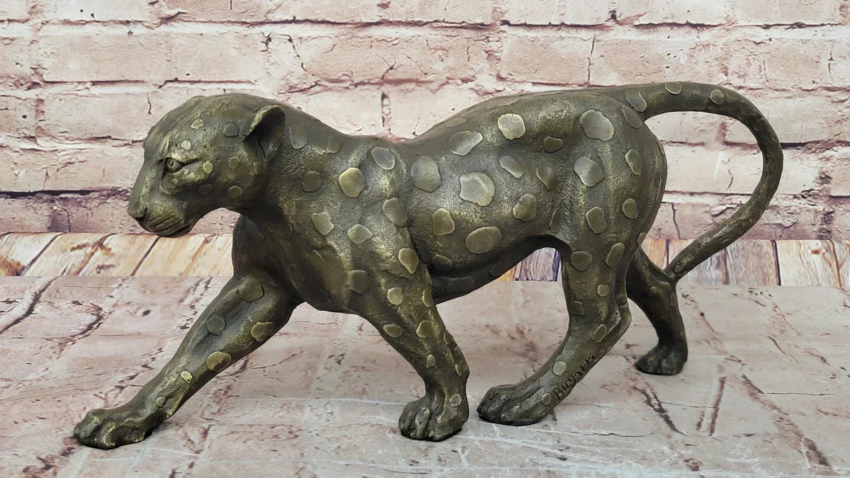 Fine details of bronze sculpture emphasizing color and texture using bronze art technique.