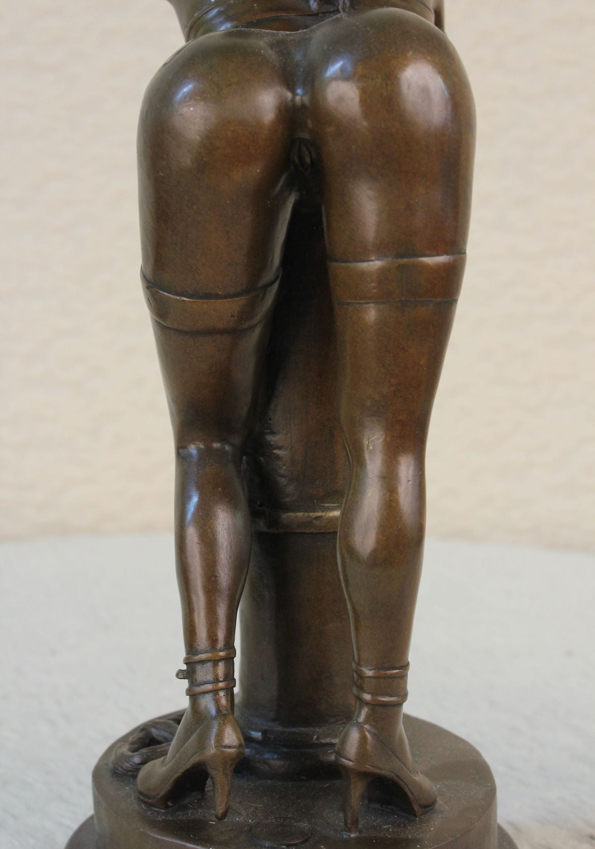 Handcrafted bronze sculpture SALE Base Marble On Bonze Female Erotic Nude