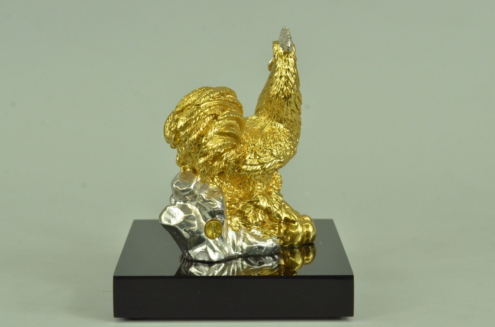 Chinese Bronze Wealth Fengshui Zodiac Year Rooster Cock Statue Sculpture Figure