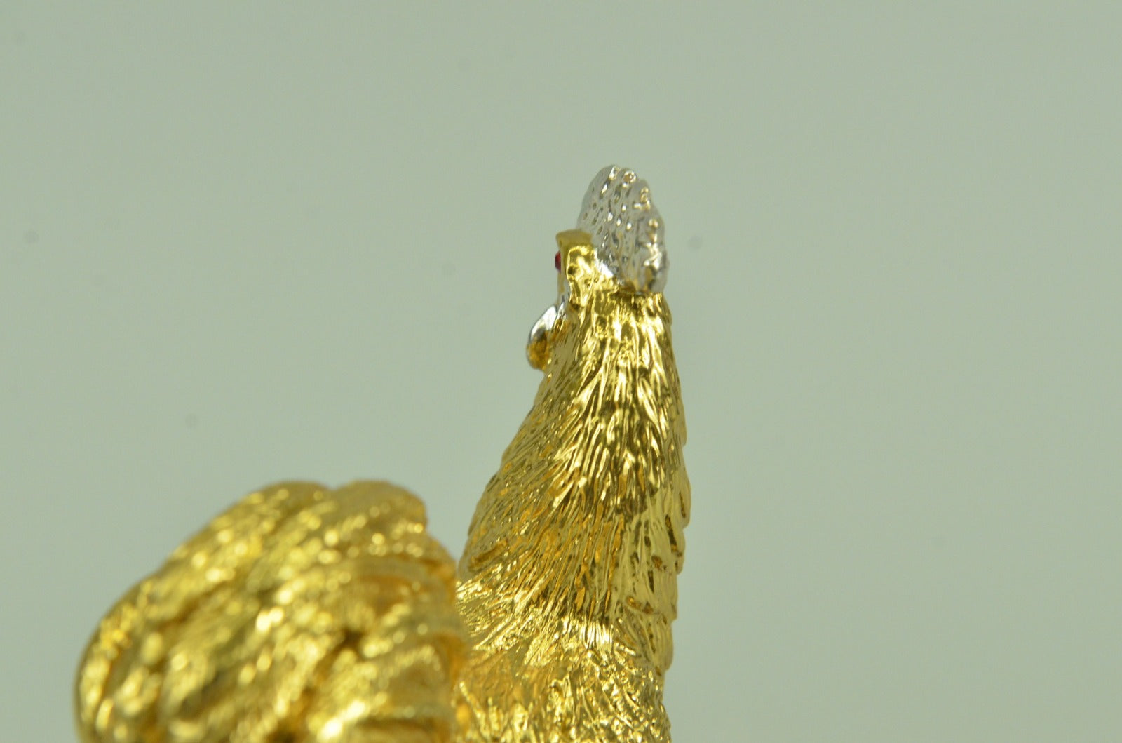 Chinese Bronze Wealth Fengshui Zodiac Year Rooster Cock Statue Sculpture Figure