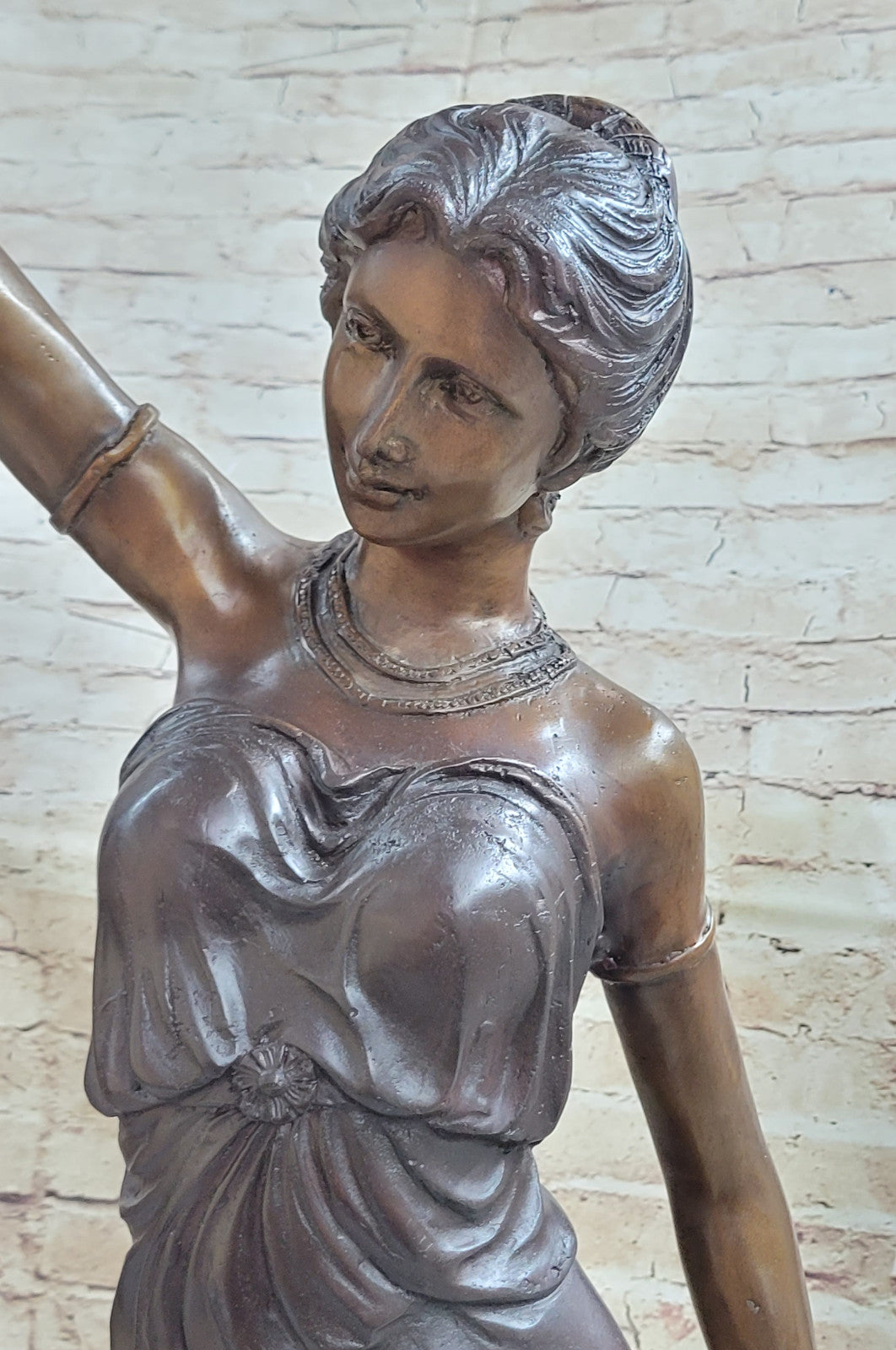 Art Deco/Nouveau Hot Cast Tall Woman French Lamp Bronze Sculpture Statue Deal