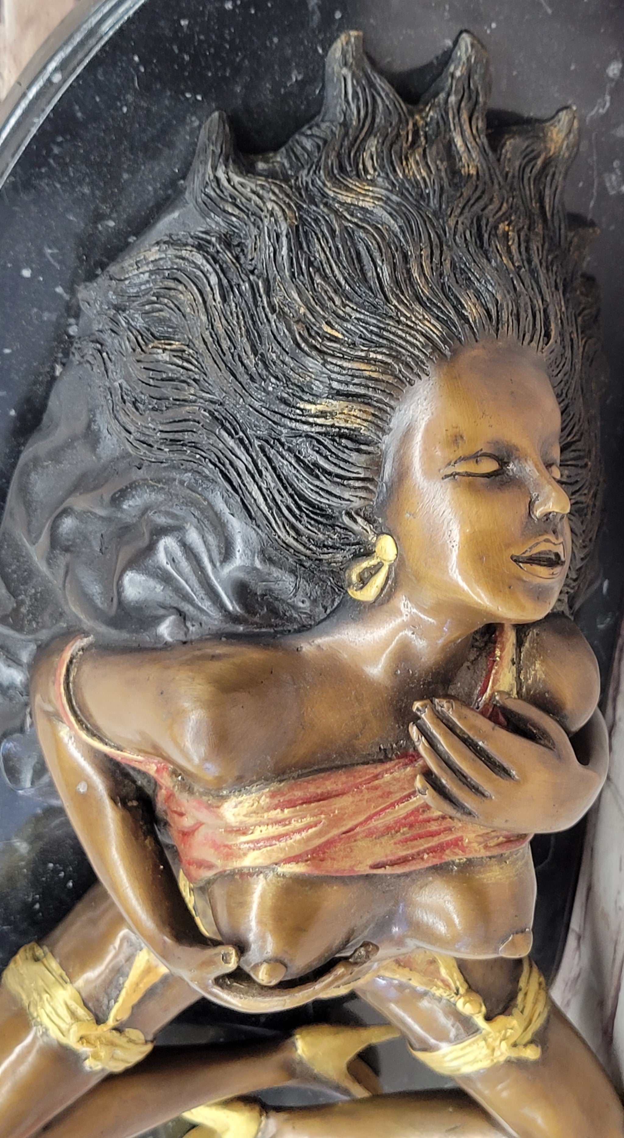 Erotic Art Handmade Collett Bronze Nude Female Figurine Sculpture Numbered