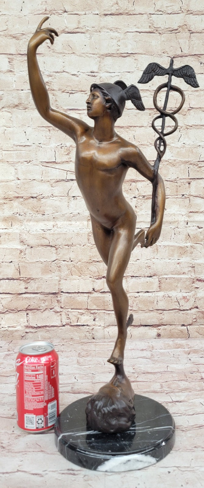 Hot Cast Hermes Giambologna Mercury Bronze Sculpture Artwork