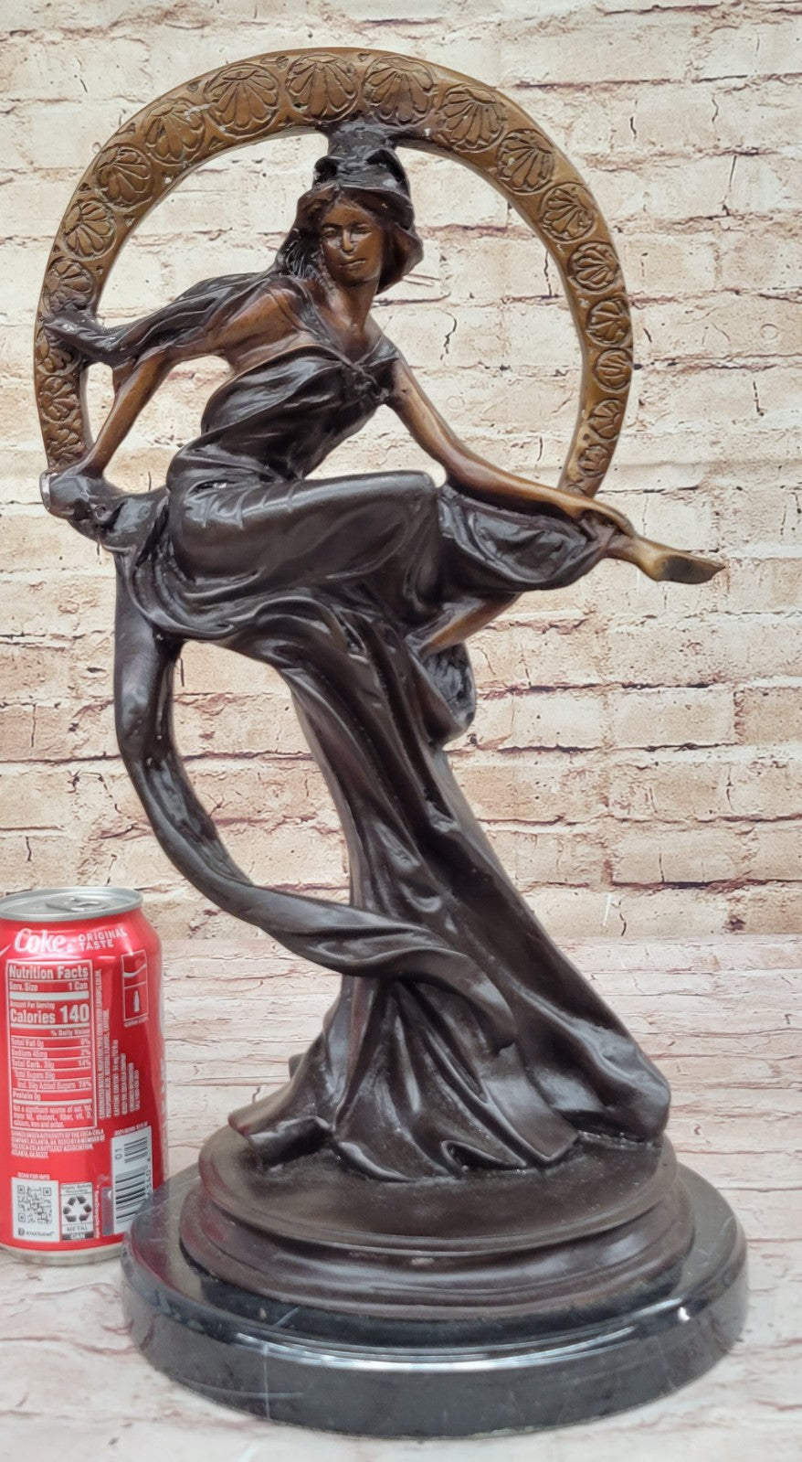 Handcrafted bronze sculpture SALE Ring Bliss With Goddess Dream Collector Edition