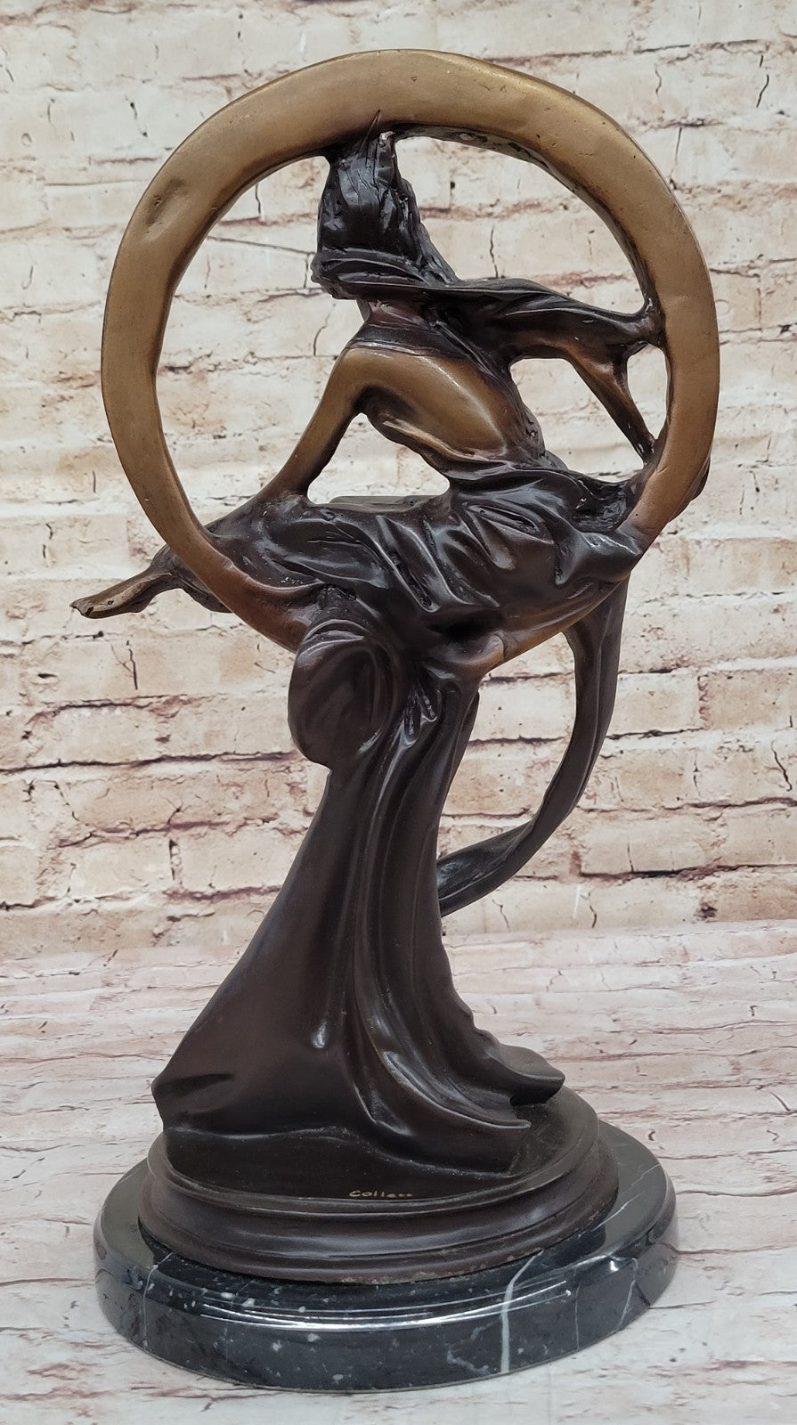Handcrafted bronze sculpture SALE Ring Bliss With Goddess Dream Collector Edition