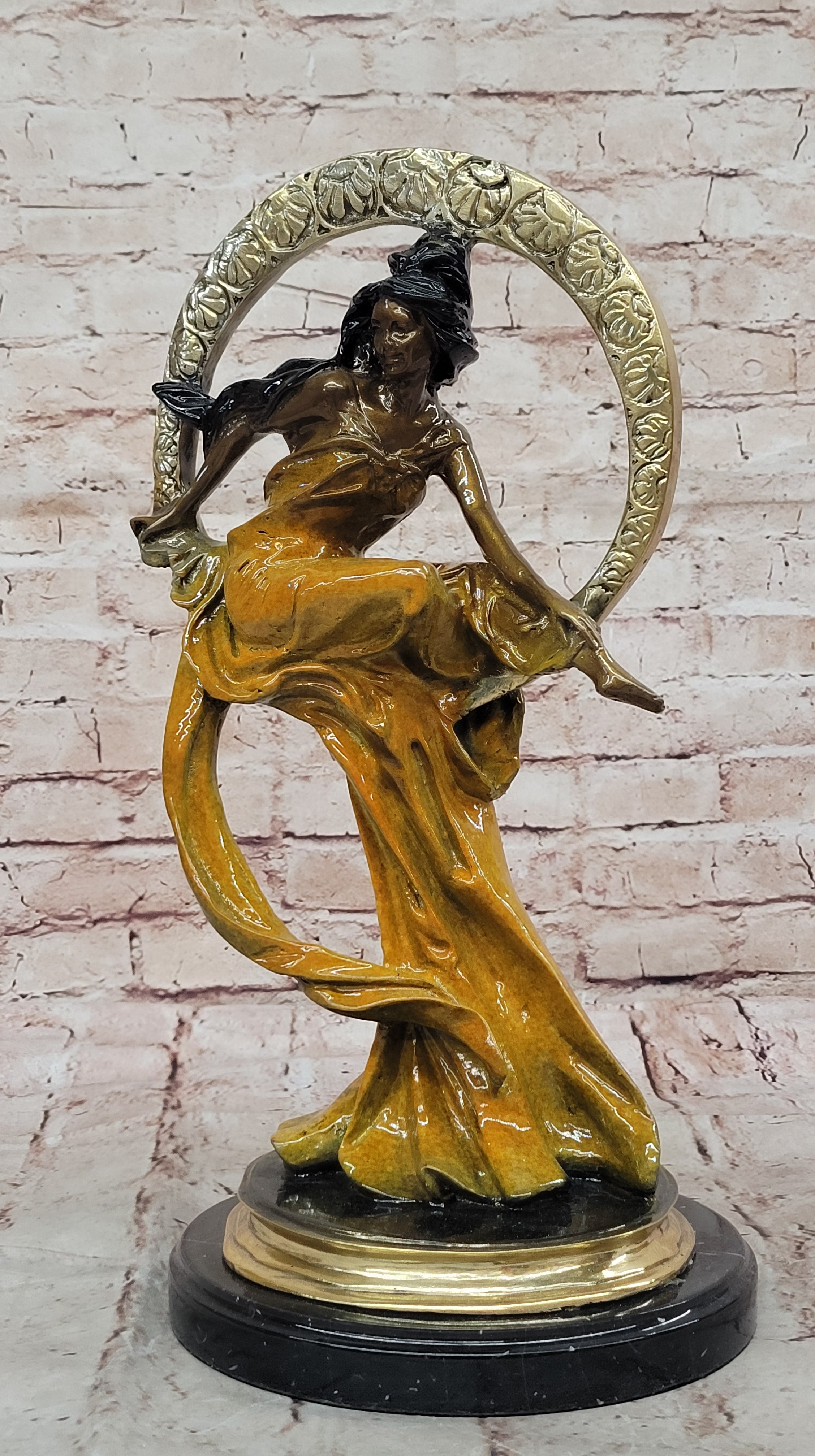 Bronze Venus Goddess of Love Sculpture Signed Collett Museum Quality Fine Art