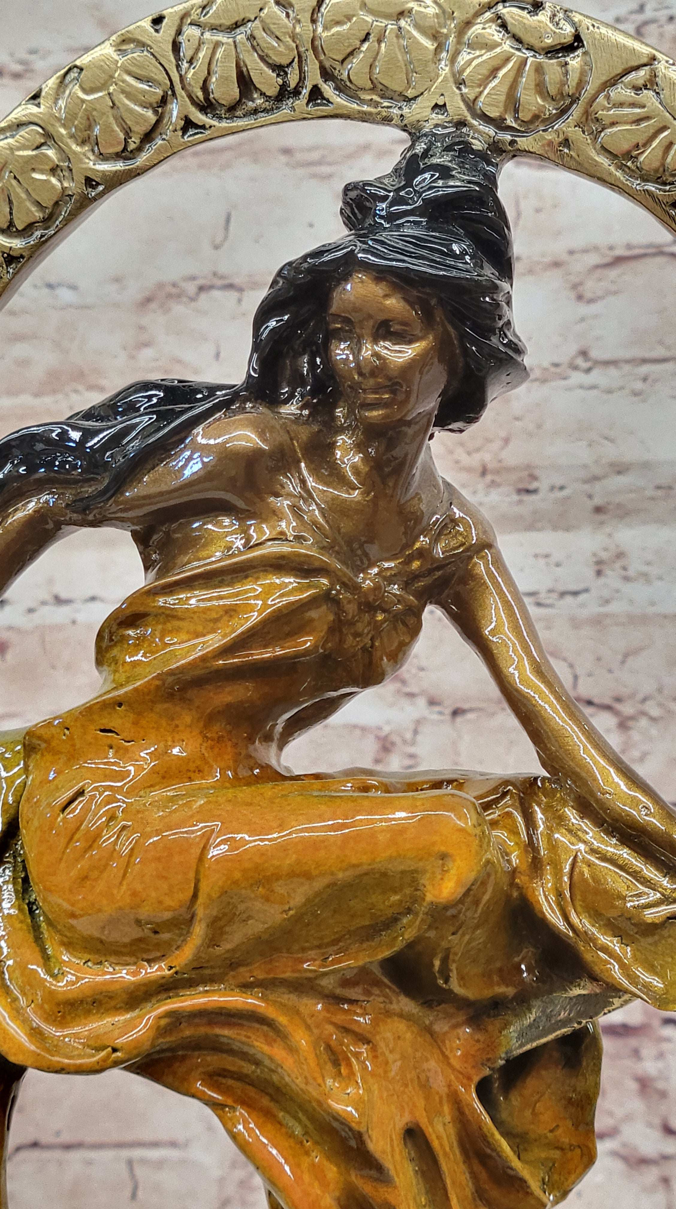 Bronze Venus Goddess of Love Sculpture Signed Collett Museum Quality Fine Art