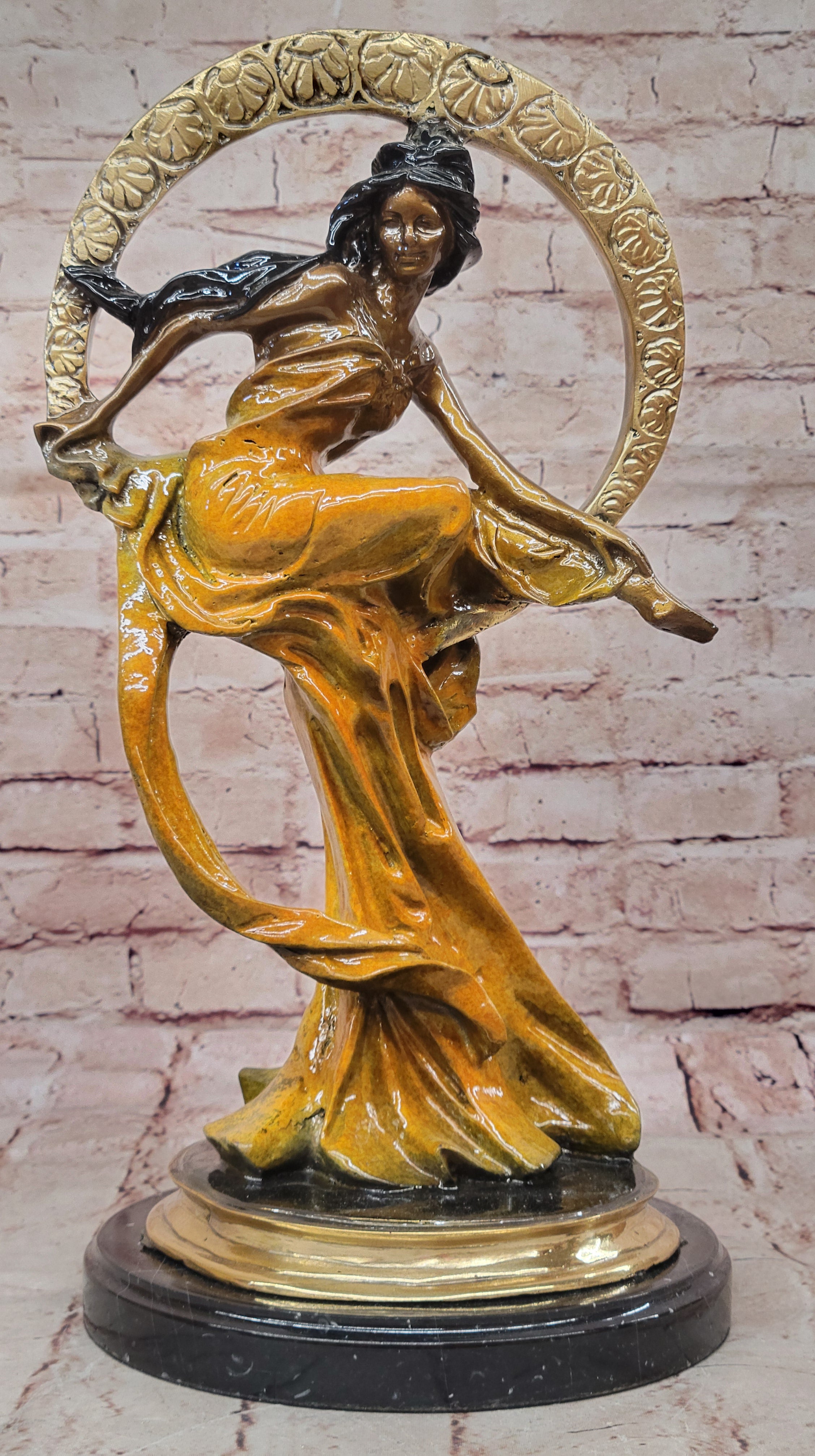 Bronze Venus Goddess of Love Sculpture Signed Collett Museum Quality Fine Art