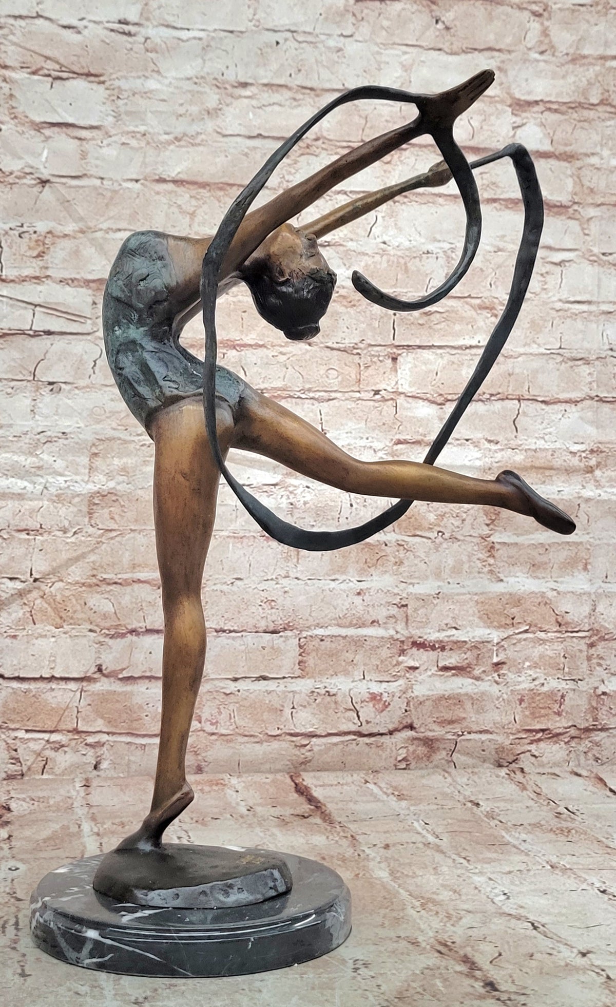 Statue gymnaste danseur de bronze sculpture figurine 55 cm Home Decoration Decor