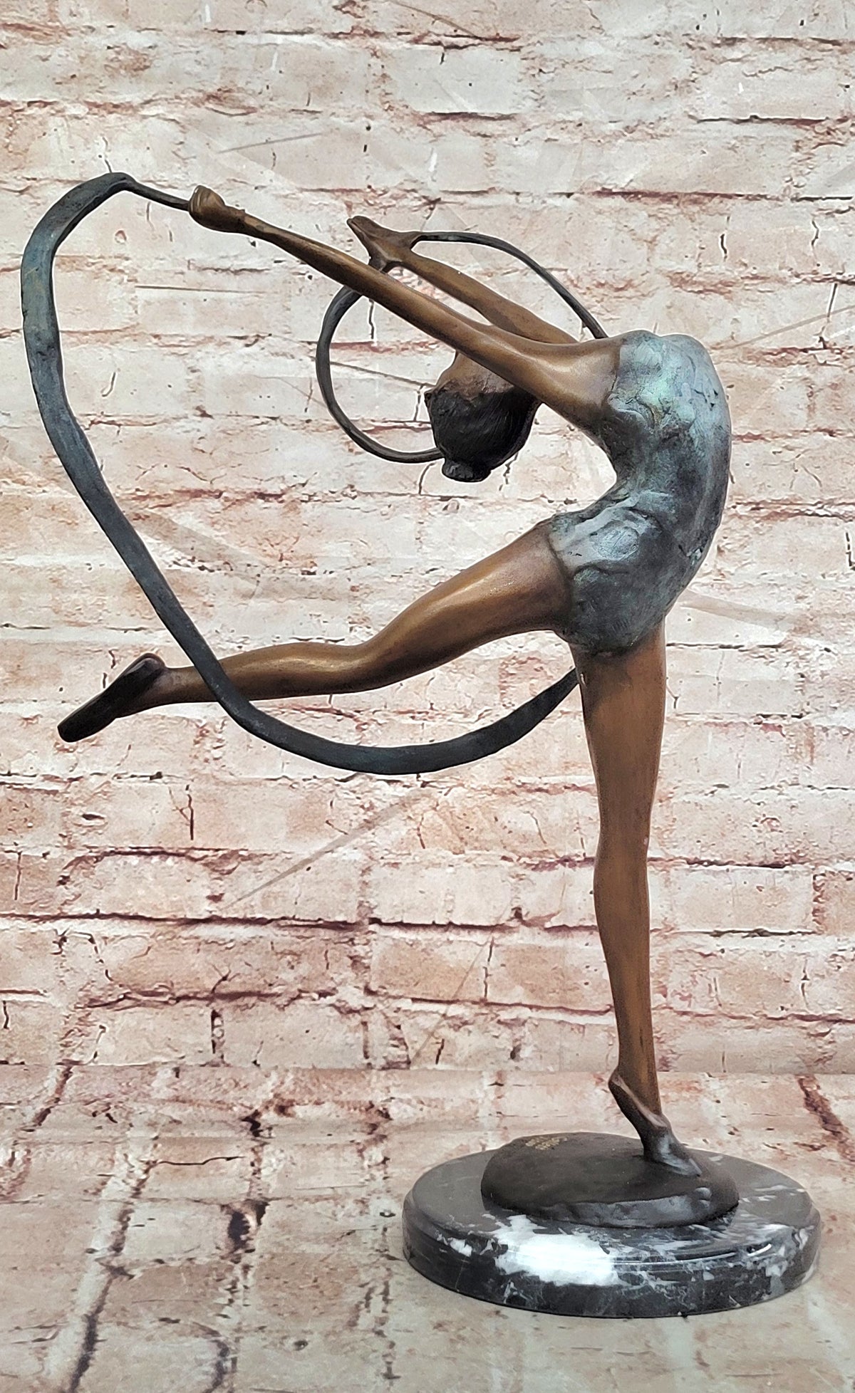 Statue gymnaste danseur de bronze sculpture figurine 55 cm Home Decoration Decor