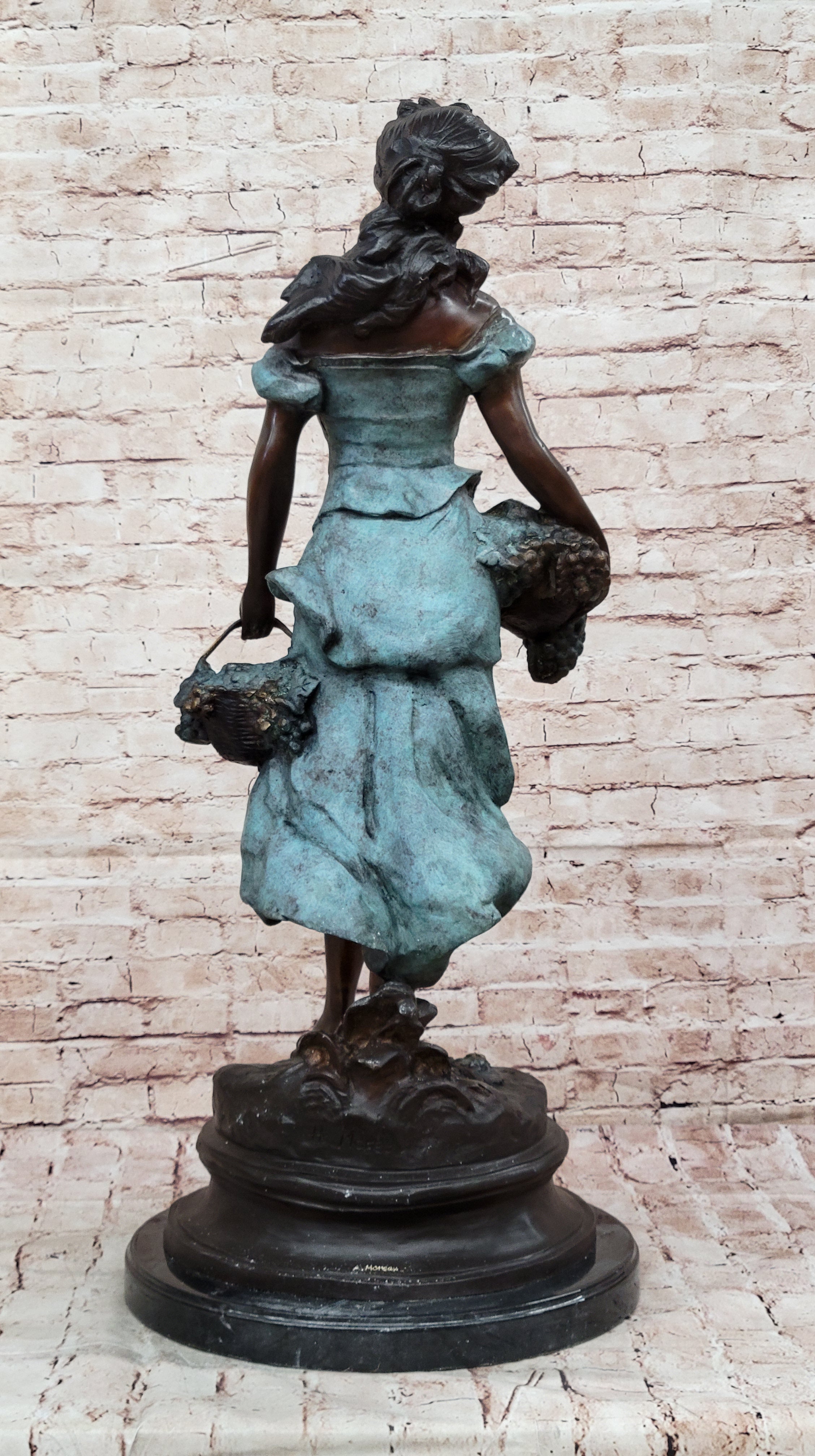 Extra Large Bacchante Grape Goddess Bronze Statue Hot Cast Artwork