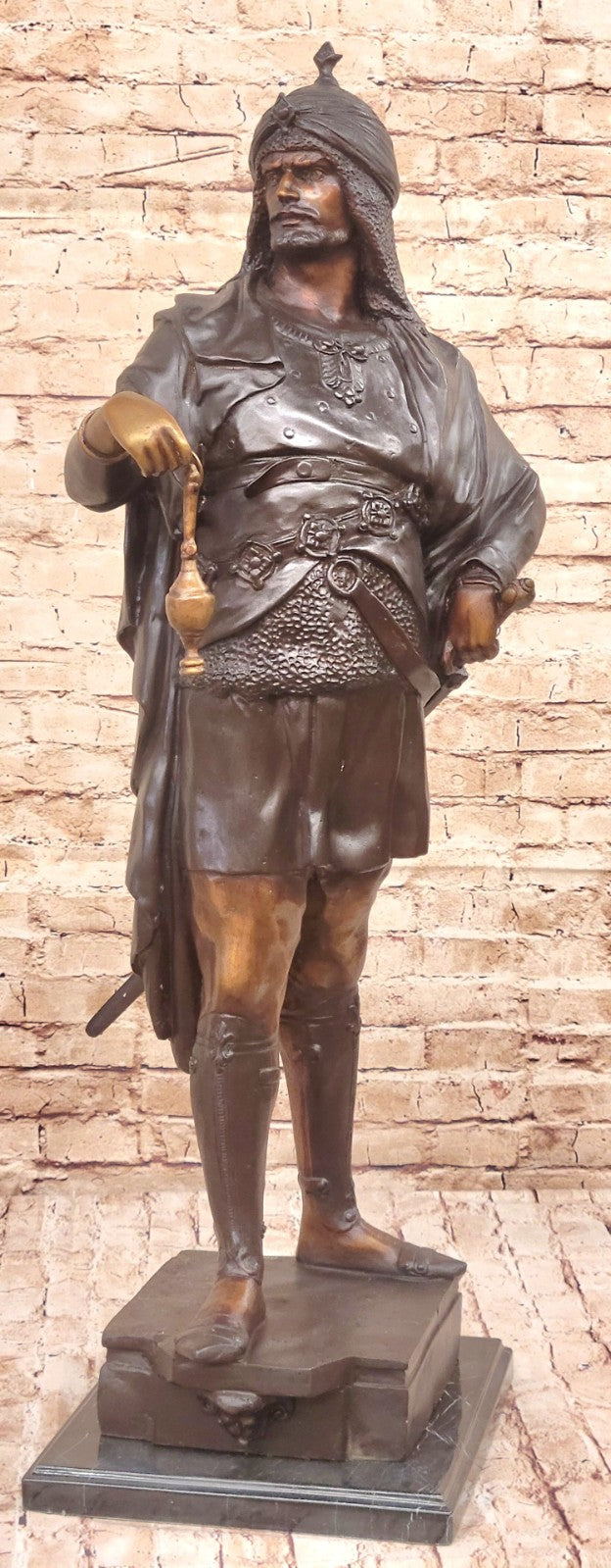 Handcrafted Artwork Bronze Figure Decoration Depict Museum Original Quality