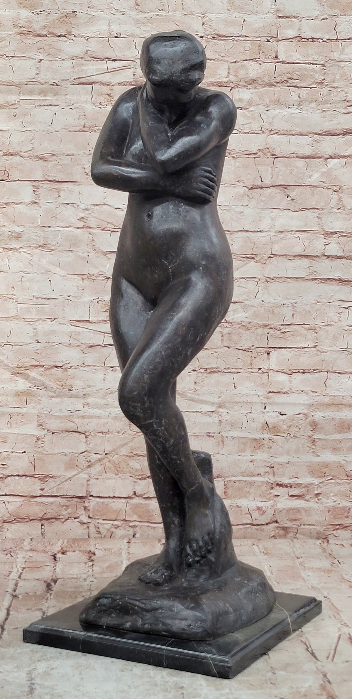 Bronze Sculpture Museum Quality Artwork Eve by Rodin Home Office Designer Decor