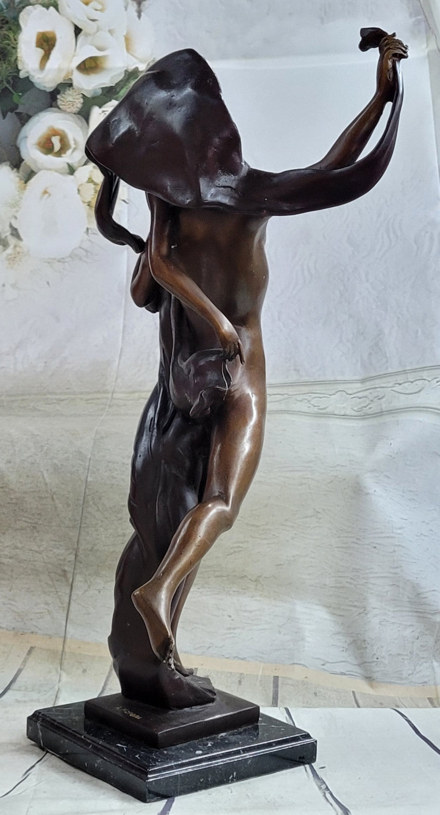 Dancing Couple Handcrafted Marble Art Bronze Sculpture Statue Figurine Figure Sale