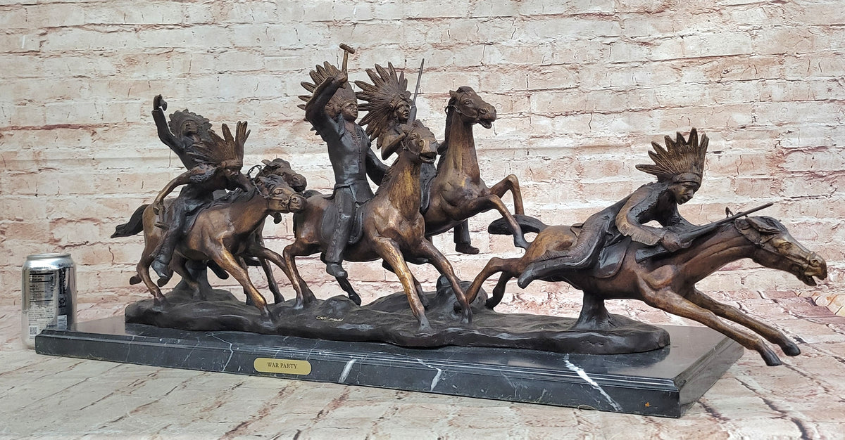 War Party A tribute to Carl Kauba Bronze Sculpture Massive Hot Cast Masterpiece