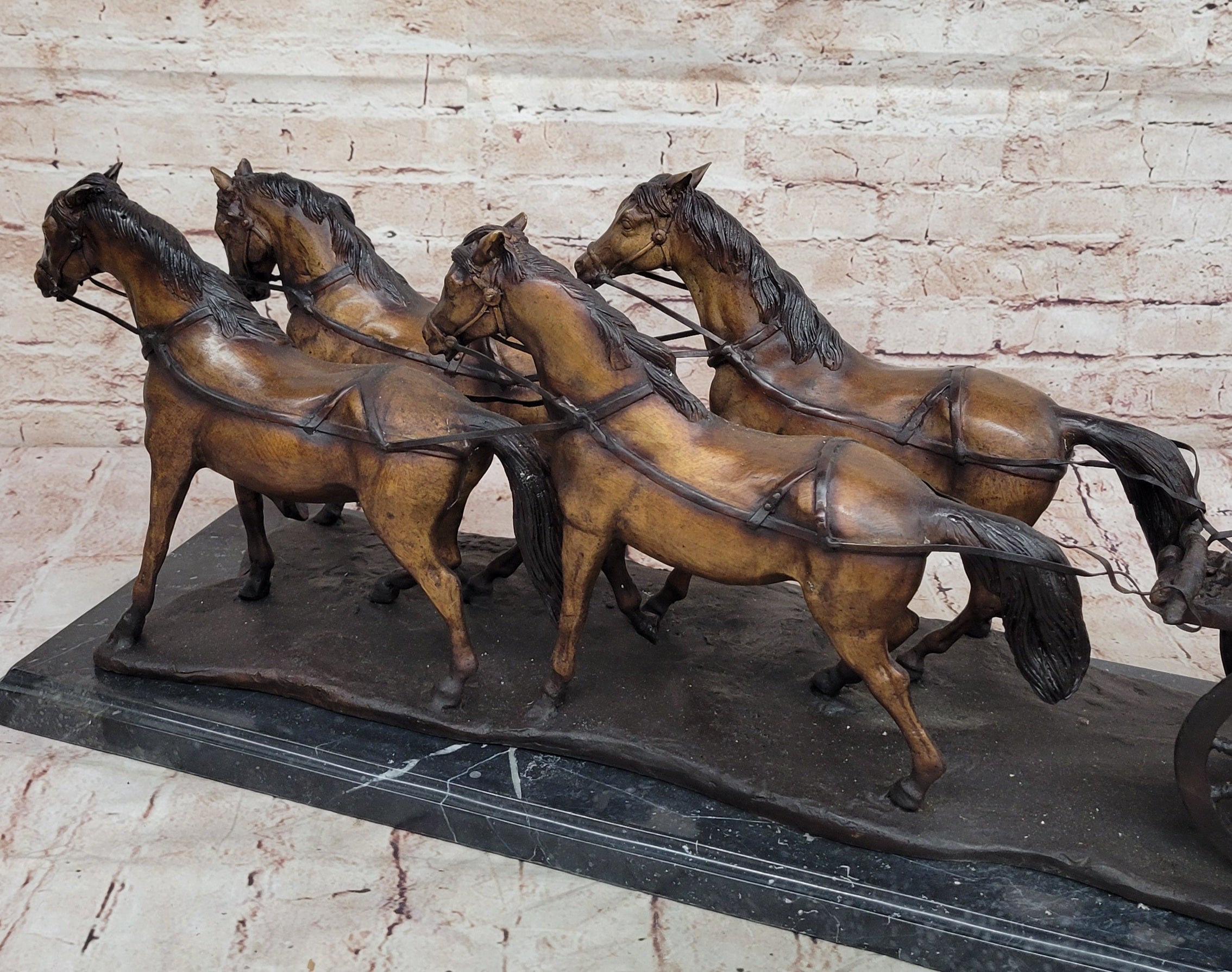 Handcrafted Detailed Extra Large Stagecoach, Old West Sculpture Figurine Home Decor