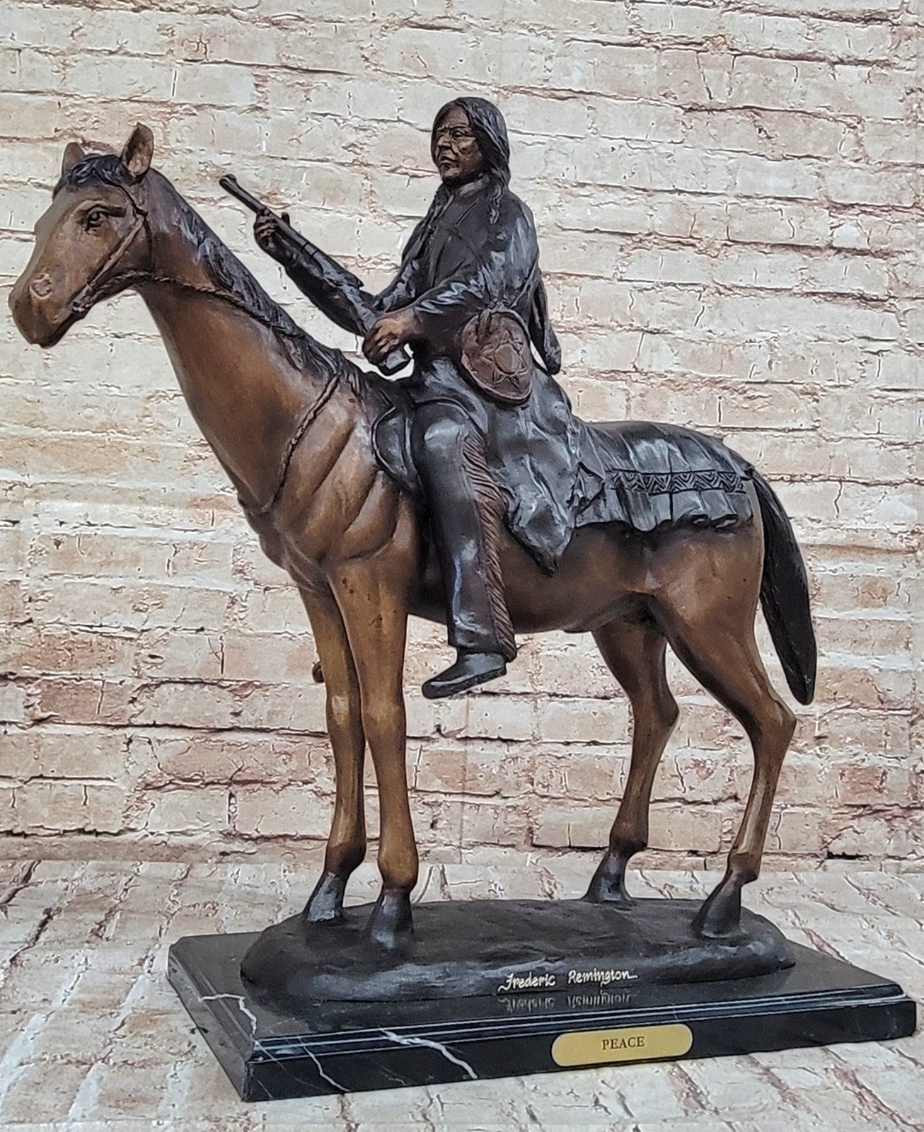Bronze Casting Using The Lost Wax Process, "THE PEACE" by Remington Sculpture